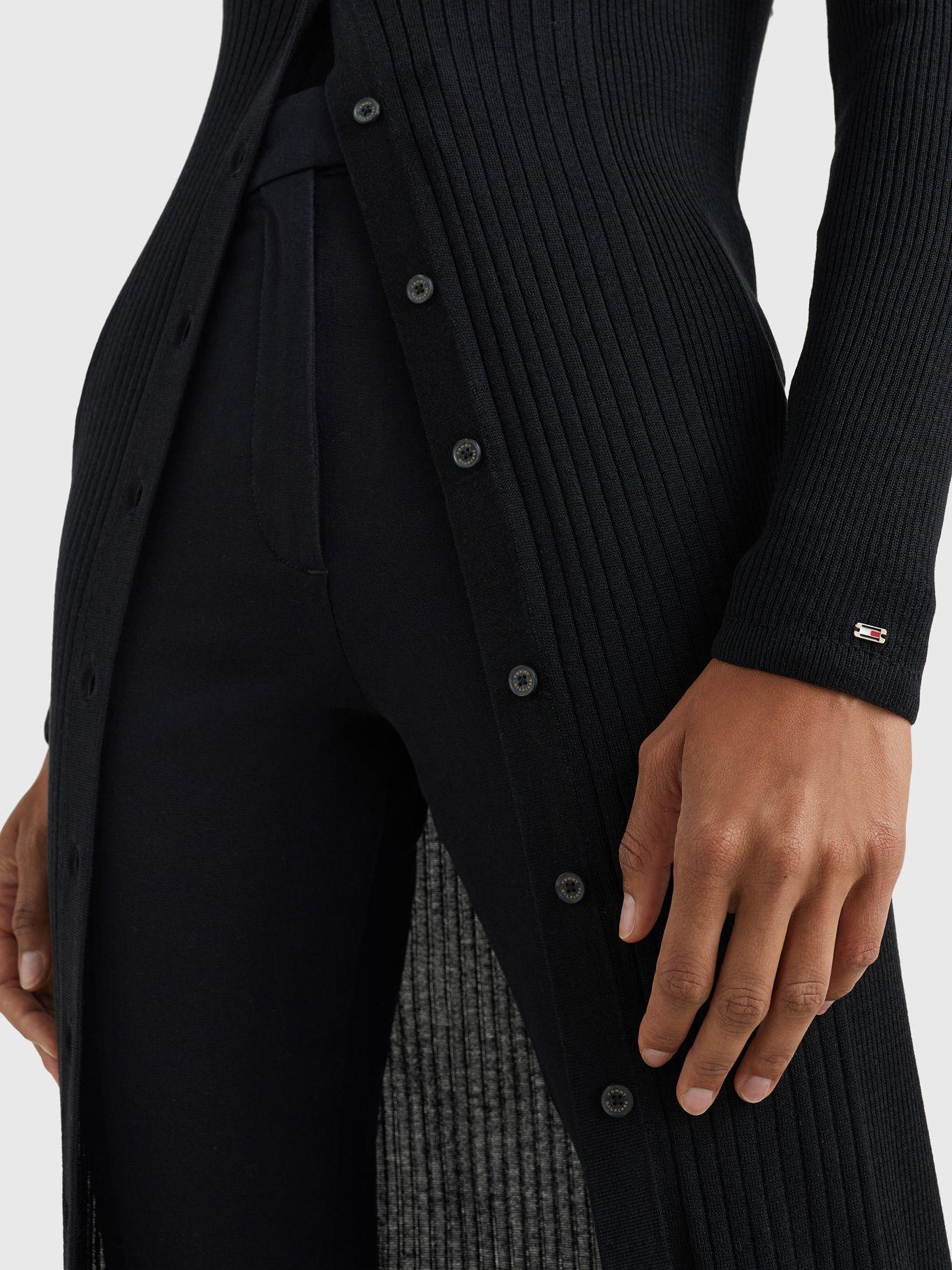 Cárdigan Largo Con Botones Negro Tommy Hilfiger-2