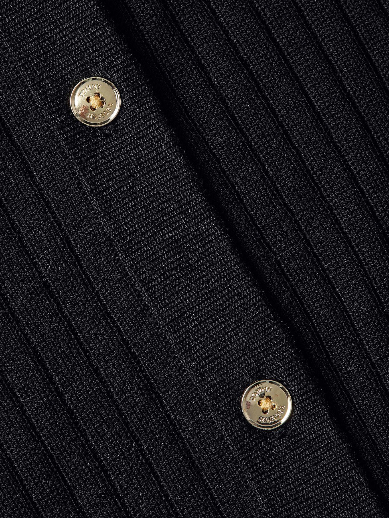 Cárdigan Largo Con Botones Negro Tommy Hilfiger-4