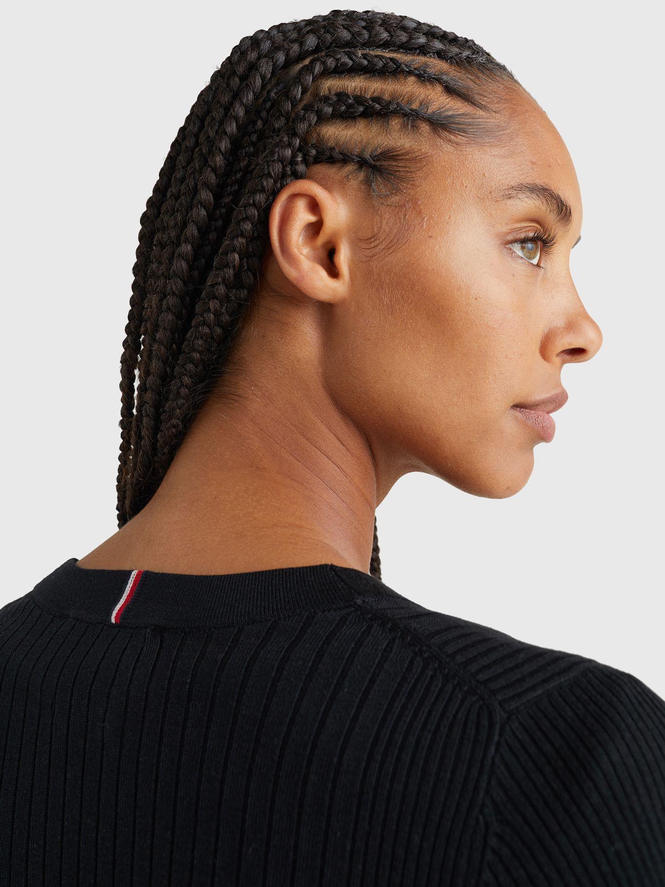 Cárdigan Largo Con Botones Negro Tommy Hilfiger-3