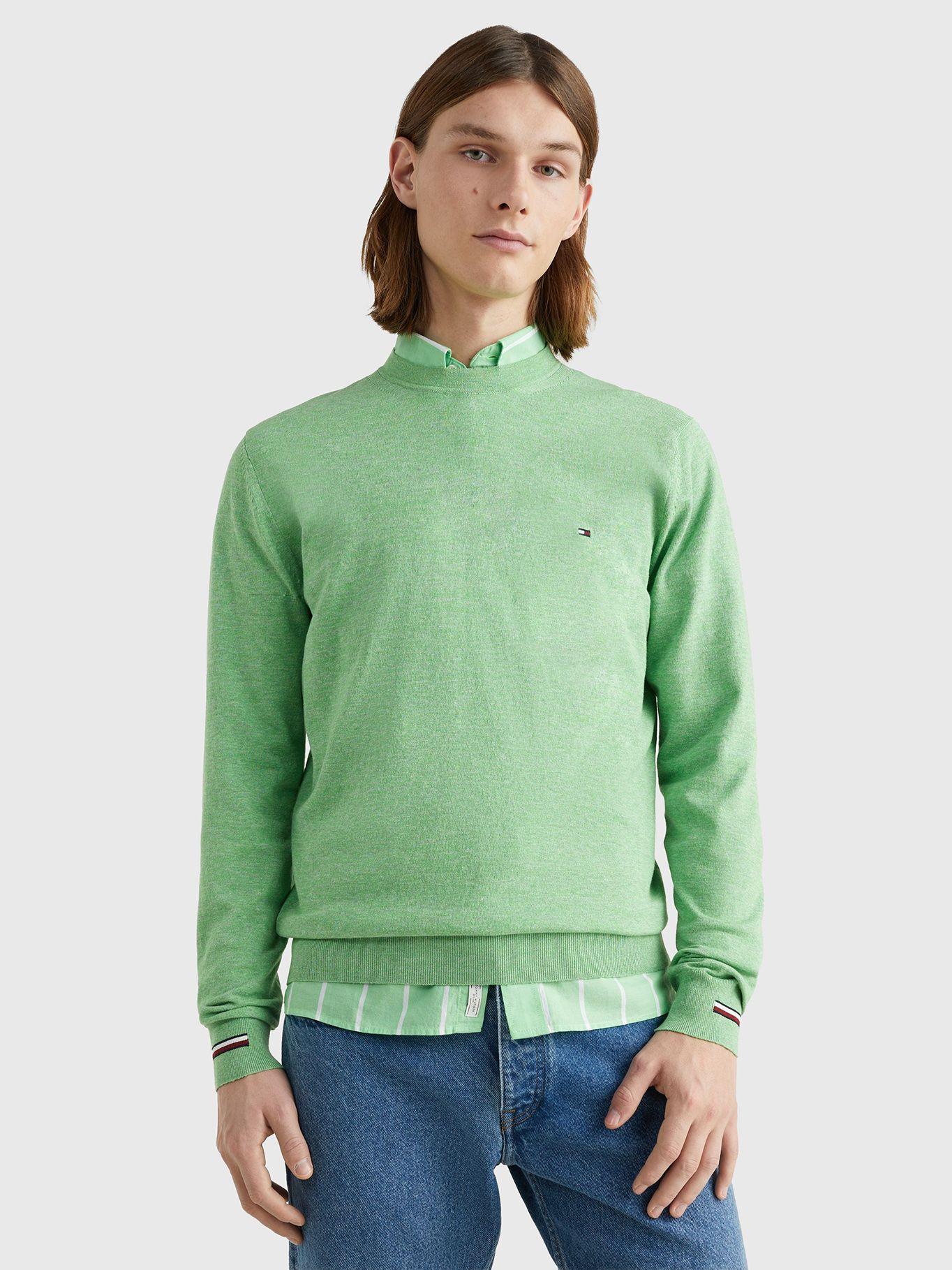 Sweater Mouline Striped  Verde Tommy Hilfiger-0