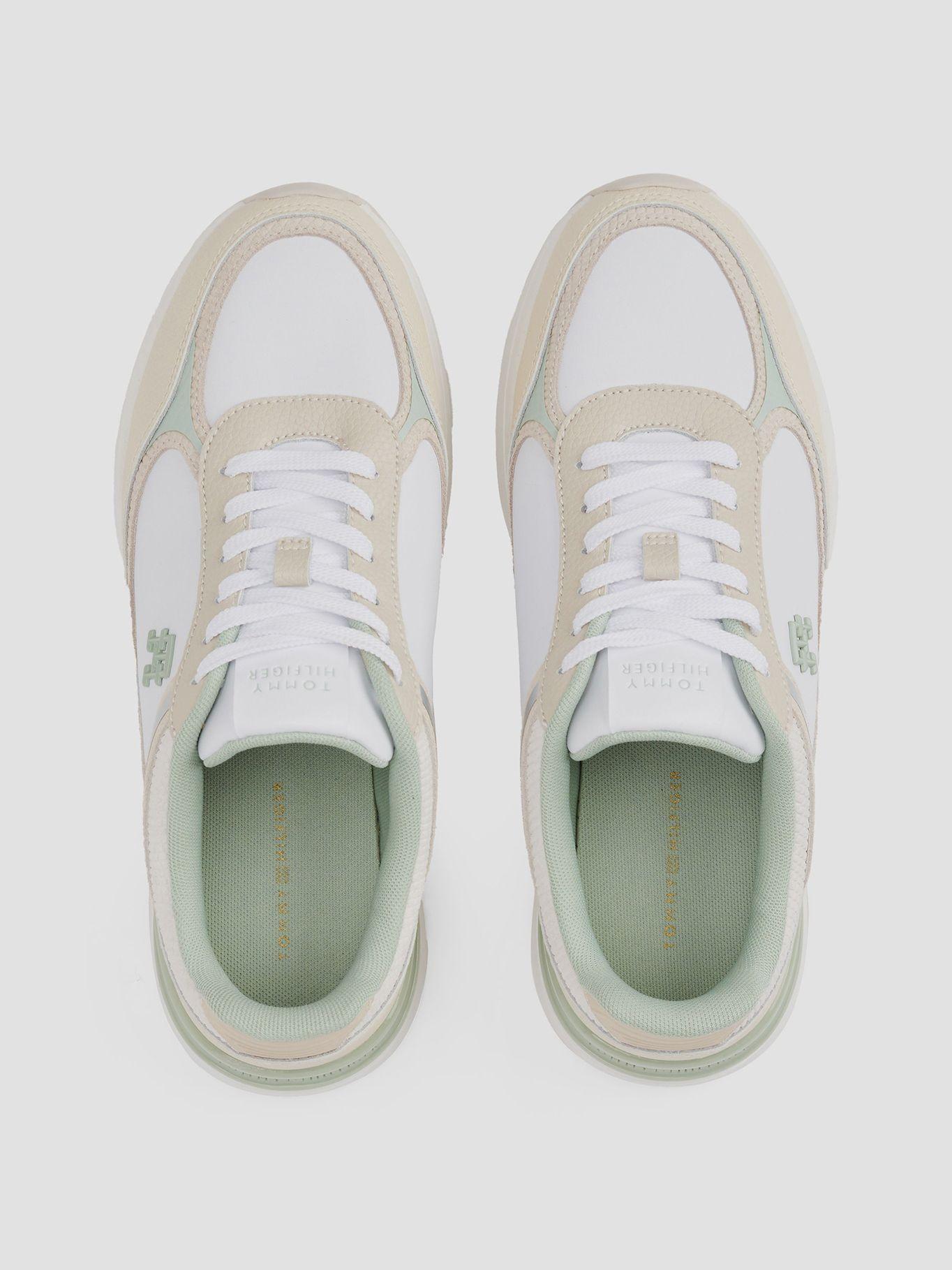 Zapatillas De Texturas Mixtas Beige Tommy Hilfiger-2