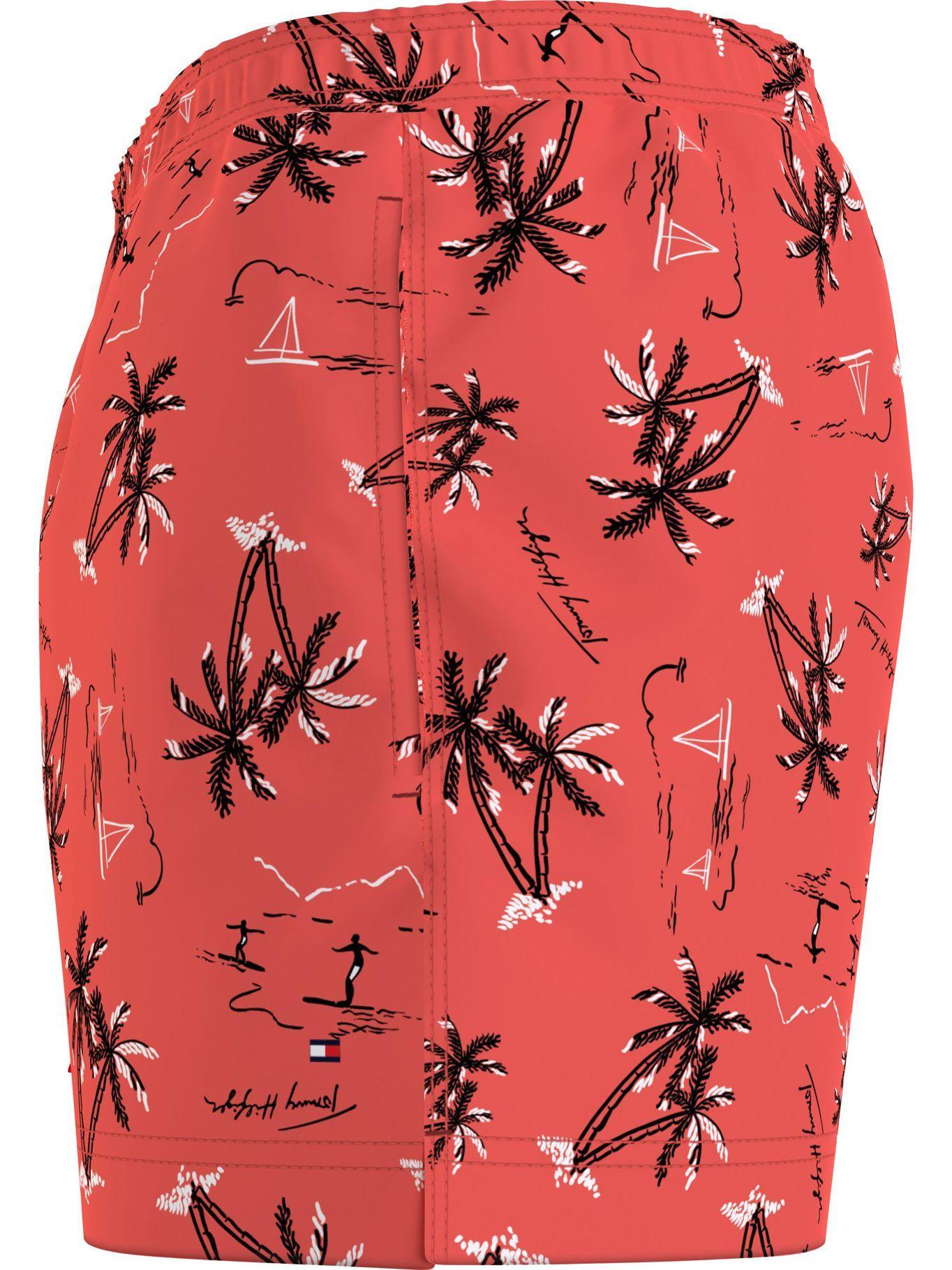 Traje De Baño Beach Print Coral Tommy Hilfiger JN2-3