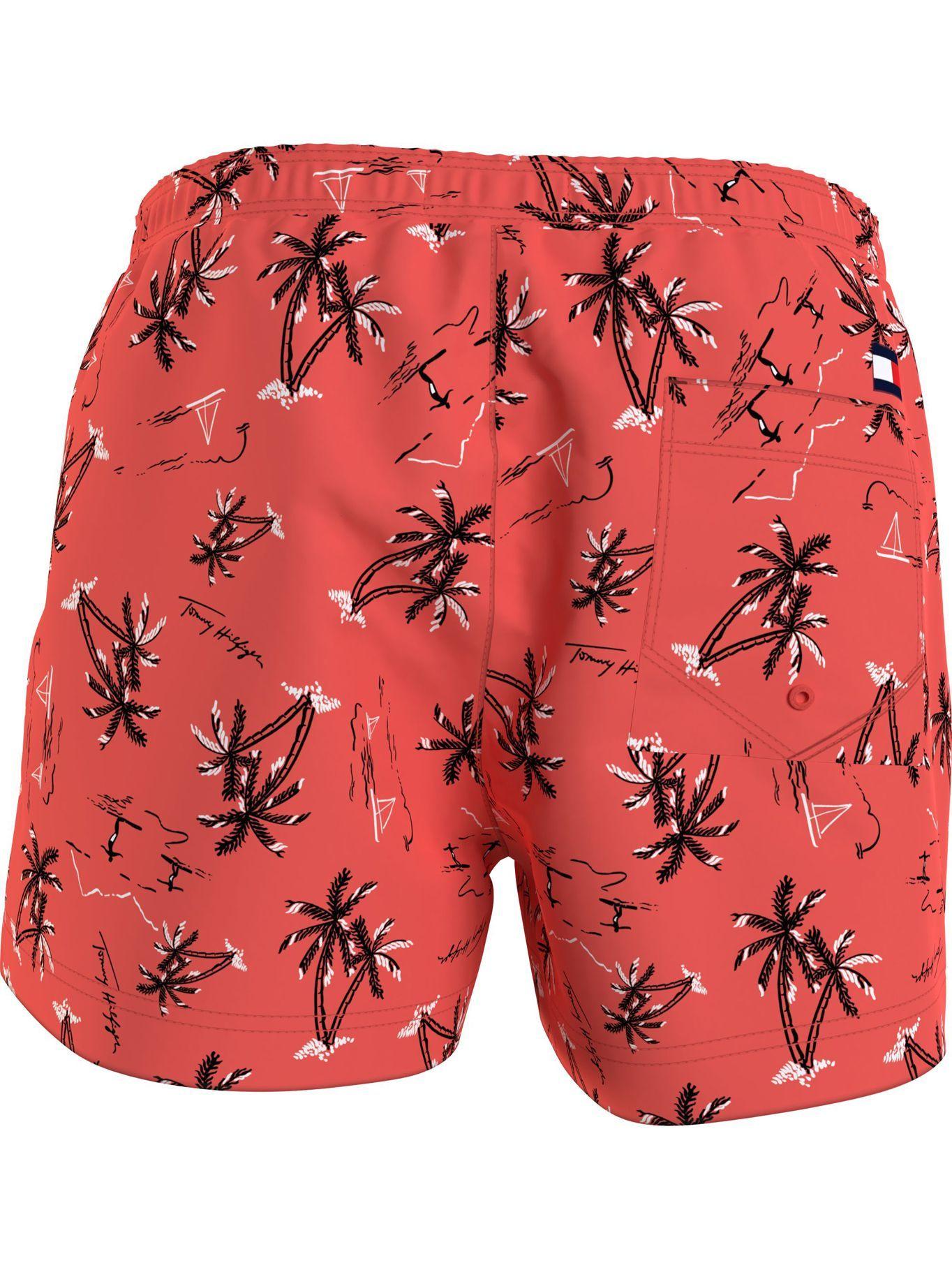 Traje De Baño Beach Print Coral Tommy Hilfiger JN2-1