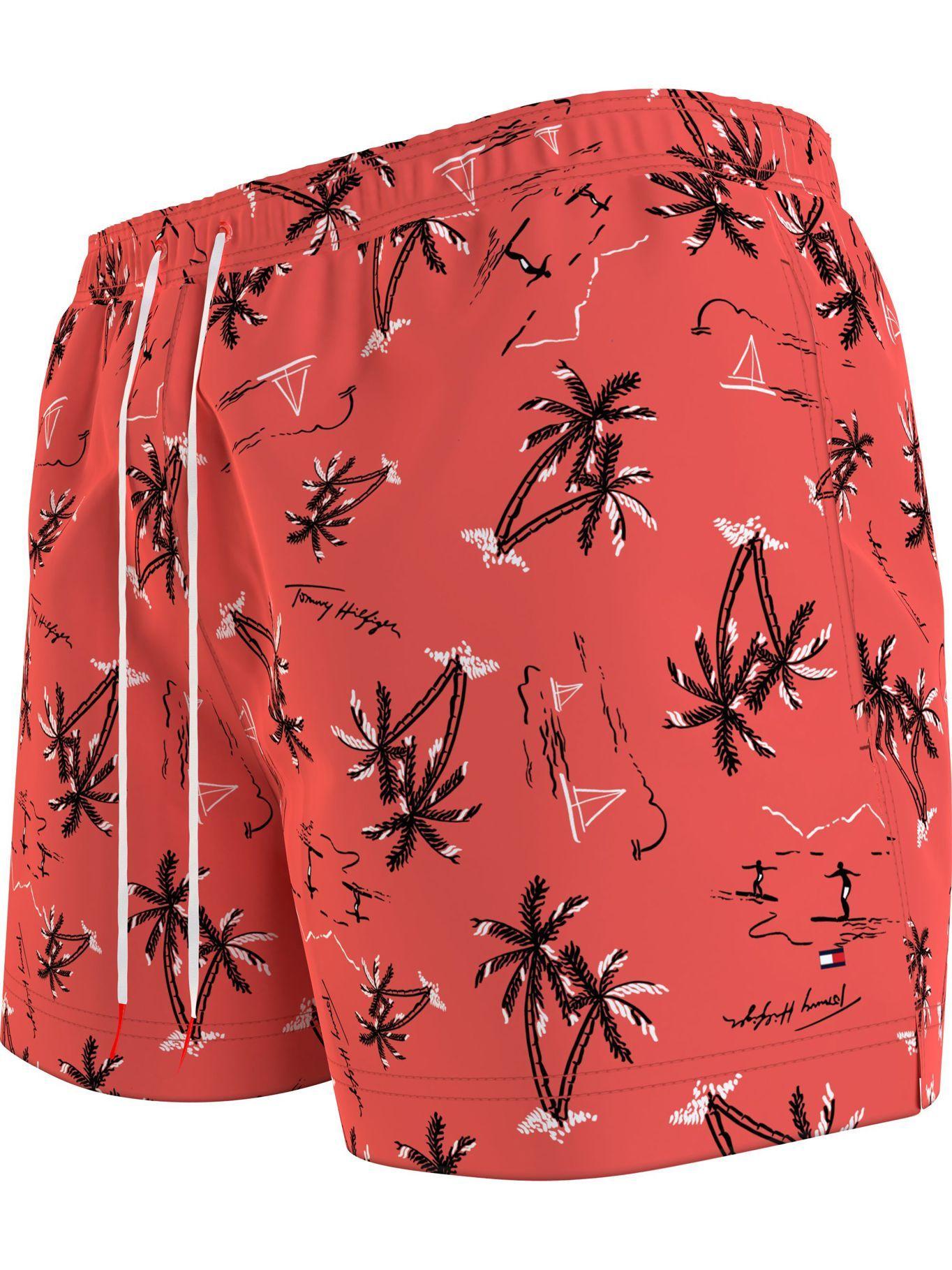 Traje De Baño Beach Print Coral Tommy Hilfiger JN2-2