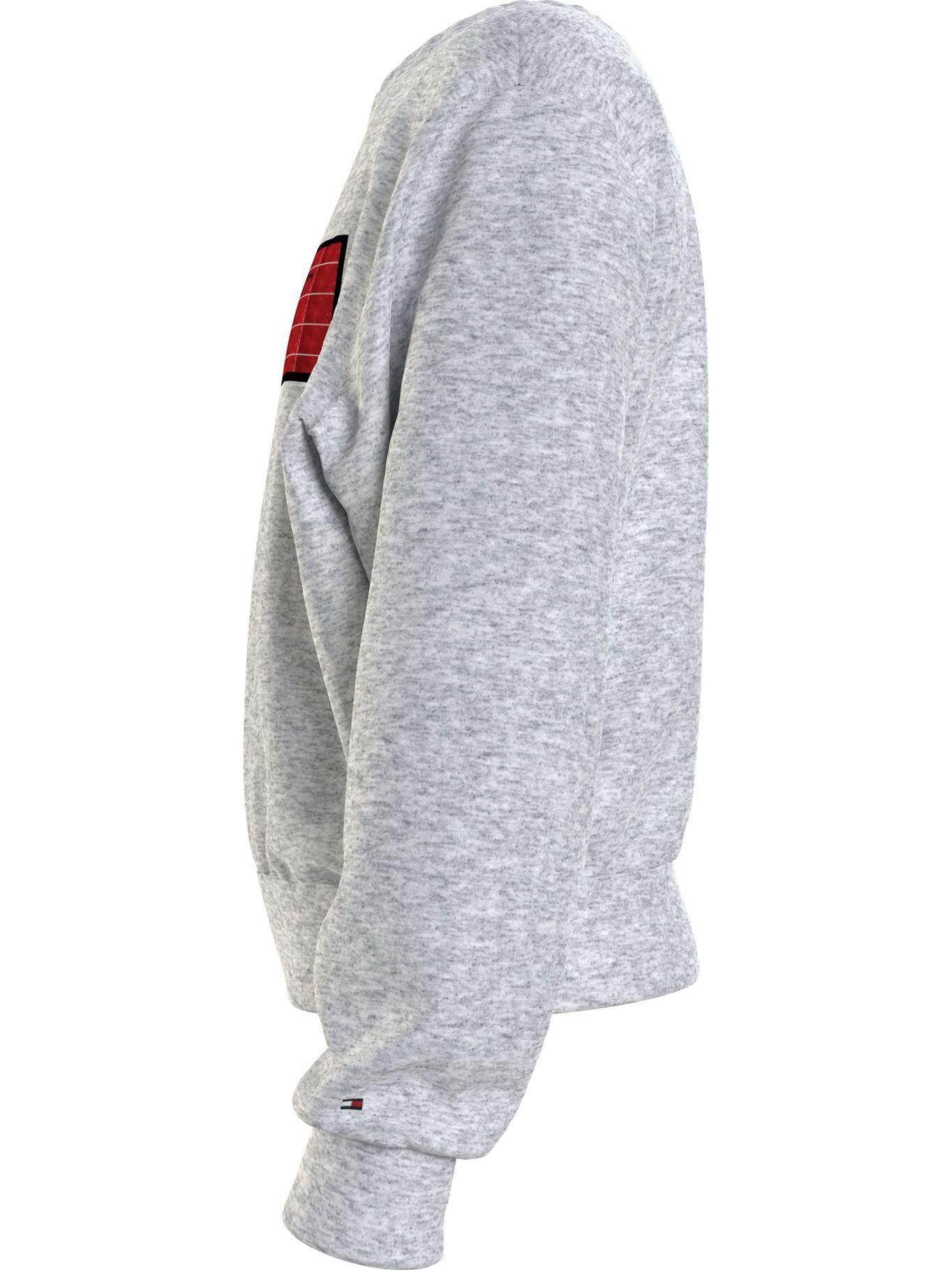 Polerón Logo Lentejuelas Gris Tommy Hilfiger F2-3