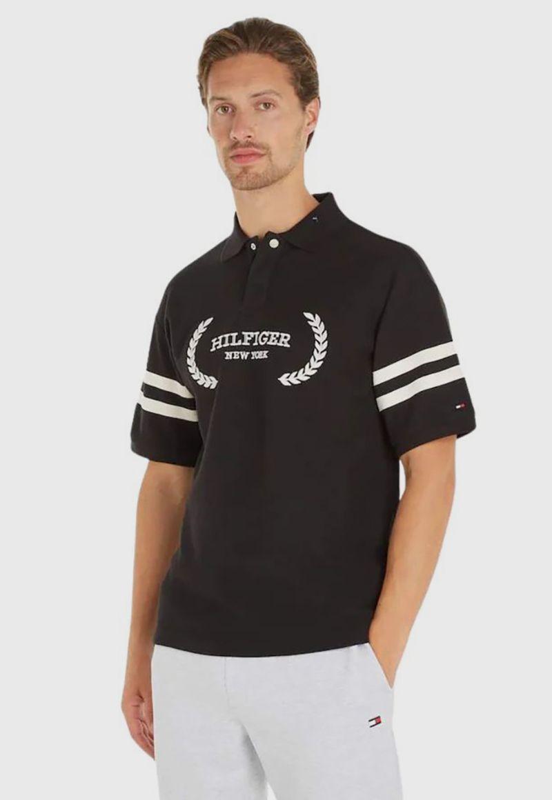 POLO LOGO MONOTYPE NEGRO TOMMY HILFIGER-0