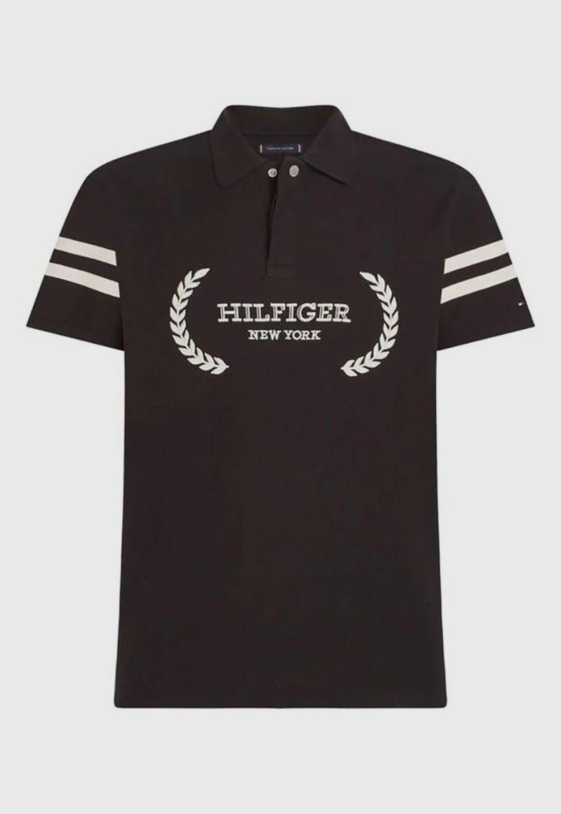 POLO LOGO MONOTYPE NEGRO TOMMY HILFIGER-4