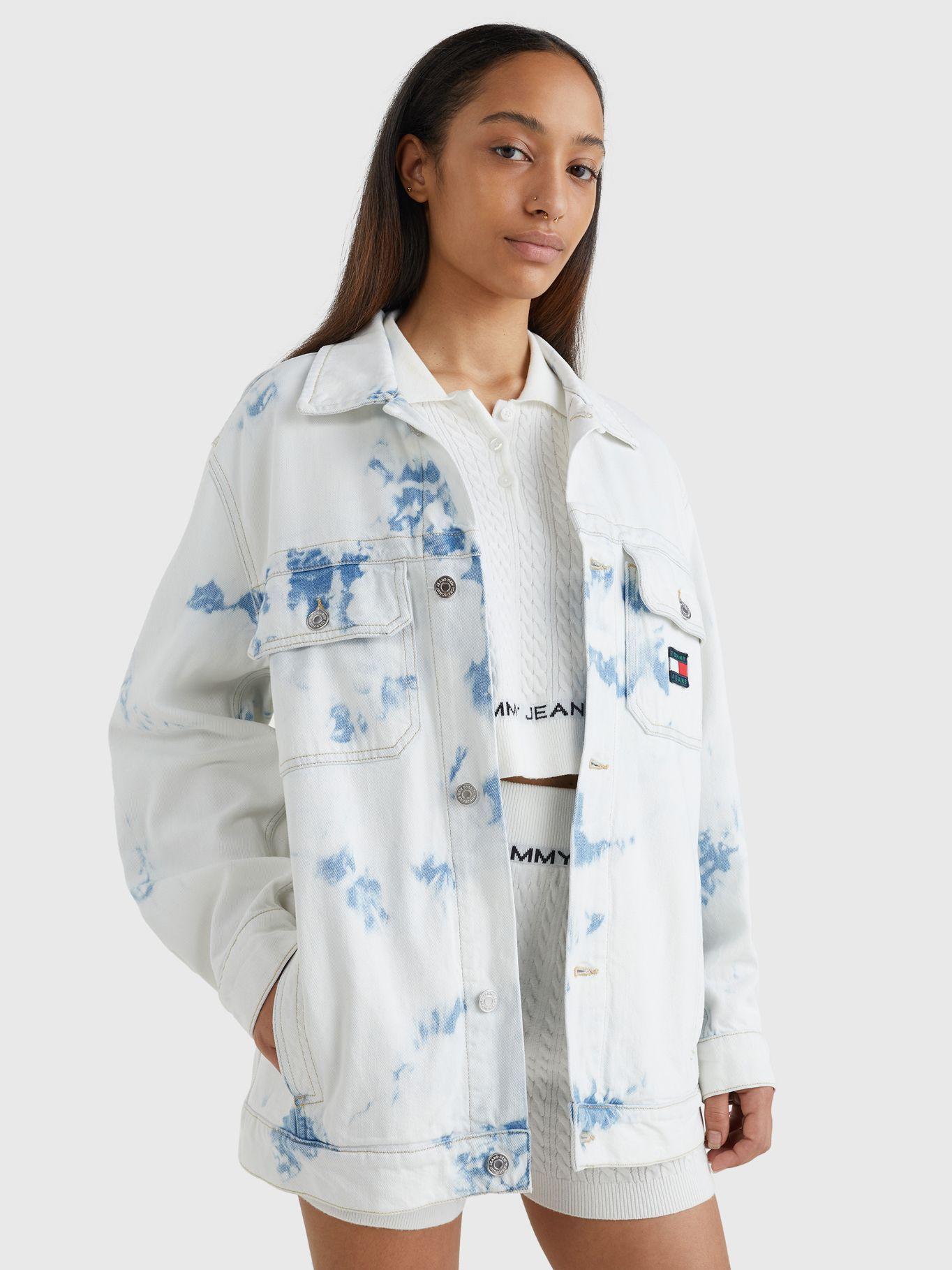 Chaqueta Oversize Tie Dye  Blanco Tommy Hilfiger-0