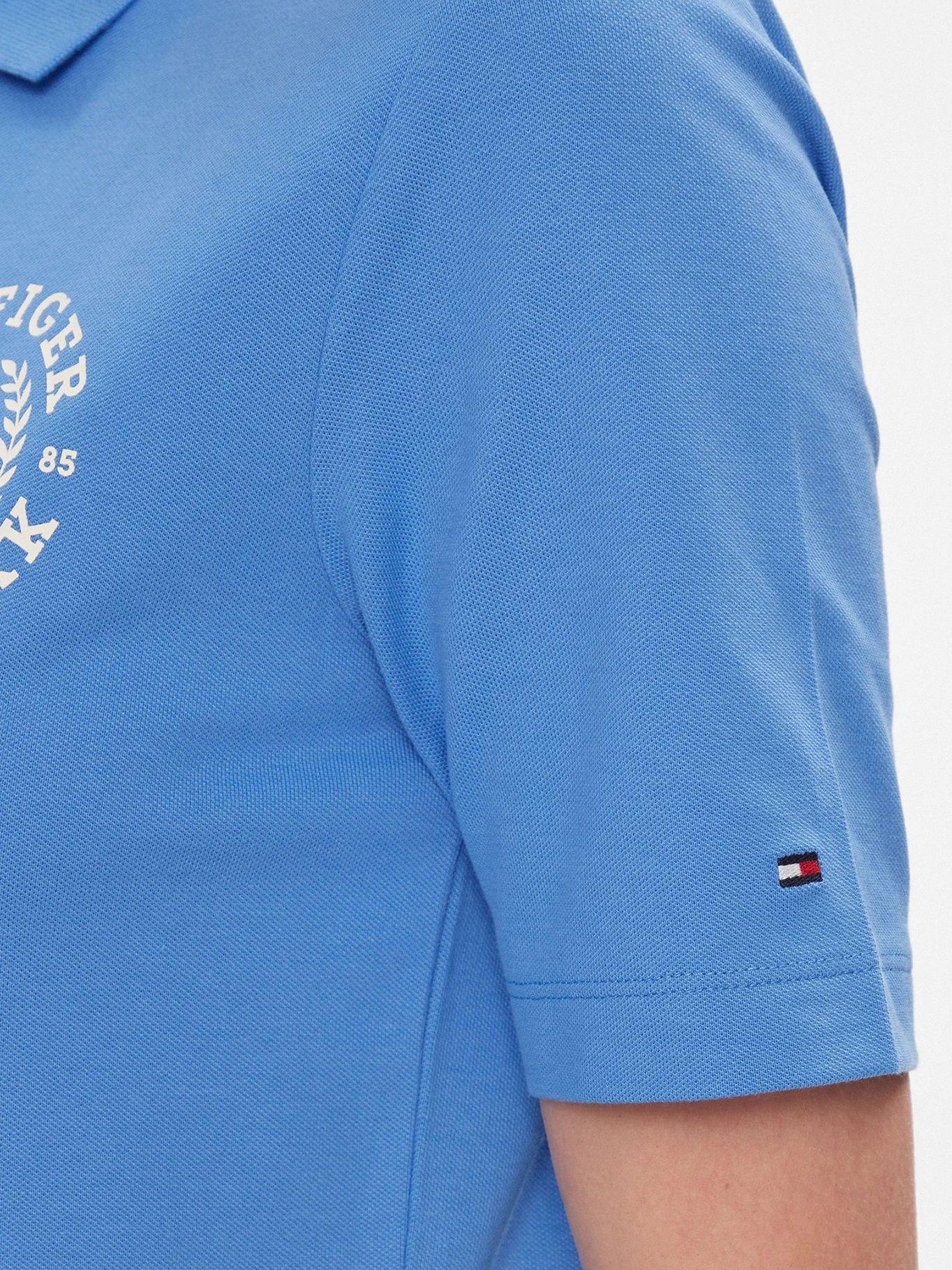 POLO REGULAR FIT LOGO BORDADO CELESTE TOMMY HILFIGER-4