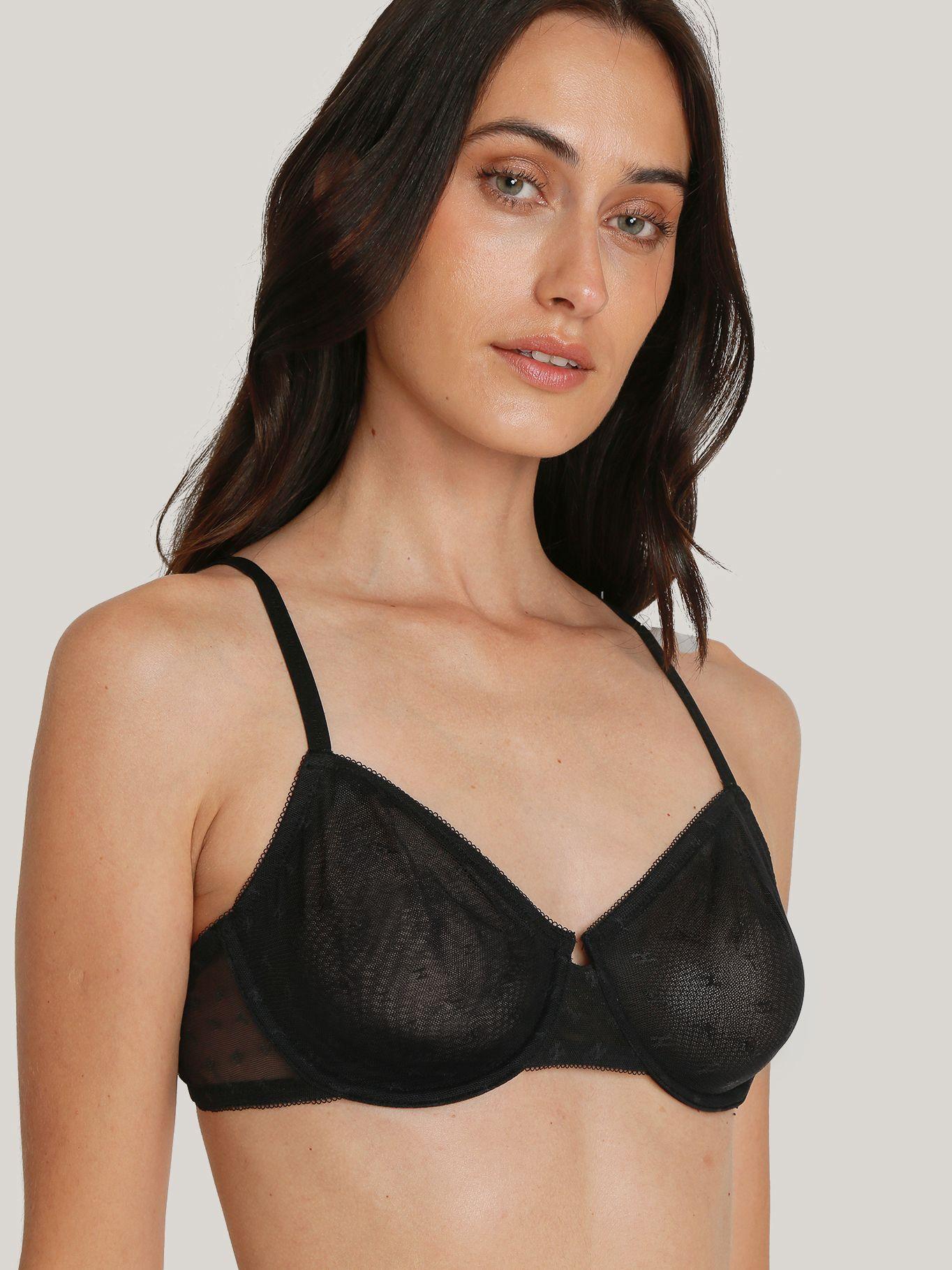 Balconette Con Encaje Negro Tommy Hilfiger-0