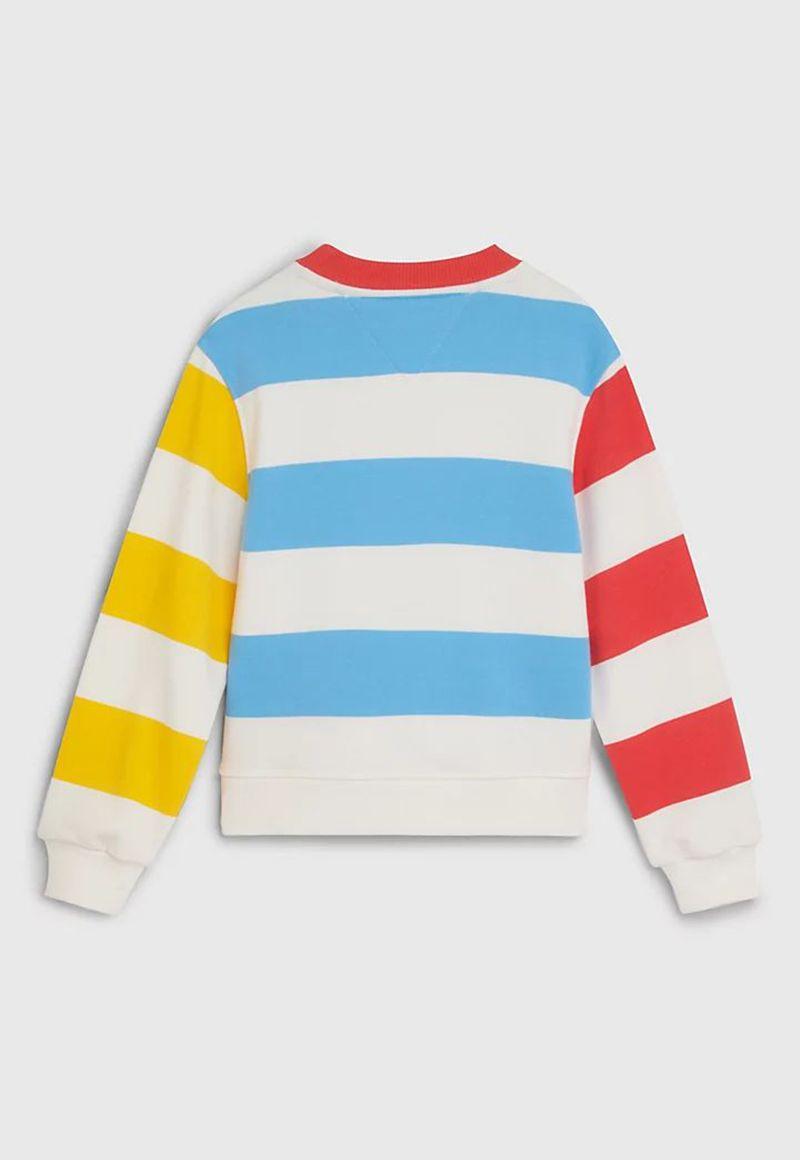 Polerón De Rayas C-Neck Celeste Tommy Hilfiger-1