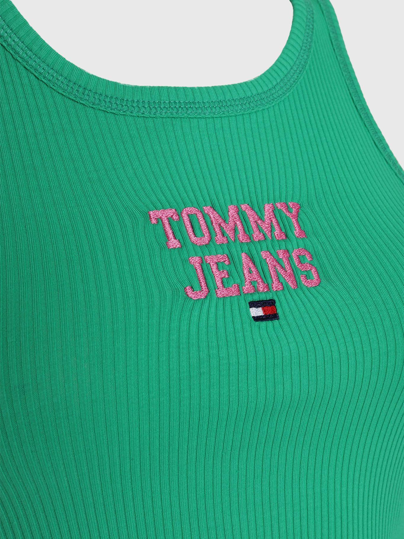 Polera Tank Pop Con Logo Verde Tommy Hilfiger-2