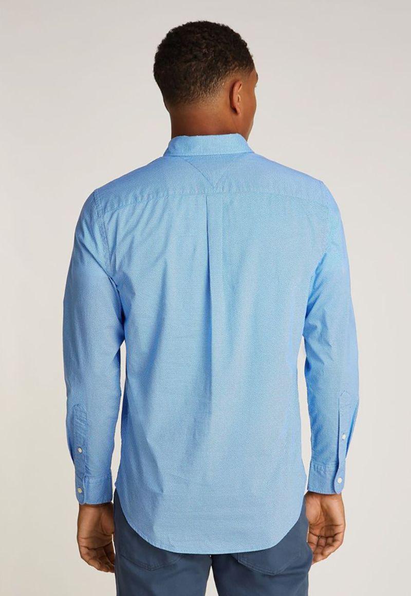Camisa Solid Poplin Regular 0GY Celeste Tommy Hilfiger-2