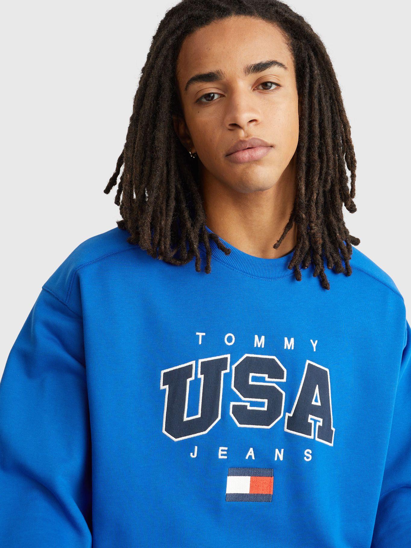 Polerón Relaxed Modern Con Logo Azul Tommy Jeans-3