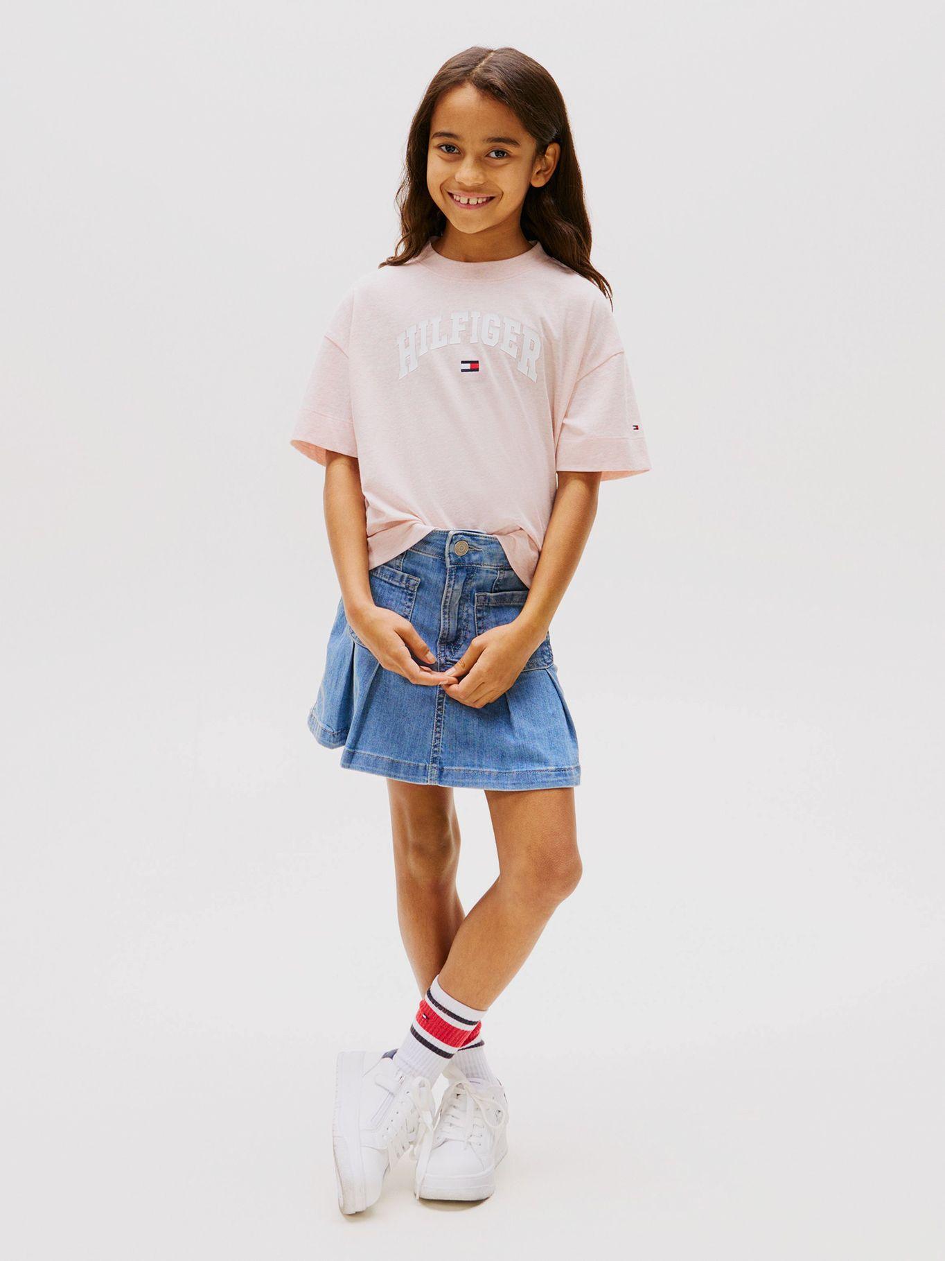 Polera Jaspeada Con Logo Rosado Tommy Hilfiger-1