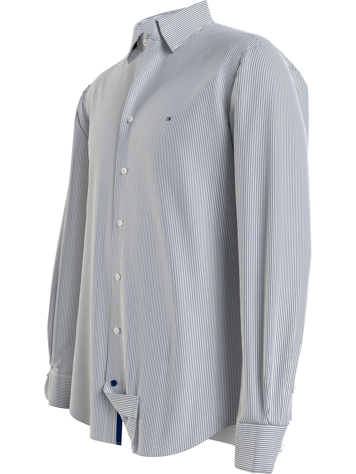 Camisa Essential Stripe Regular Fit Gris Tommy Hilfiger-2