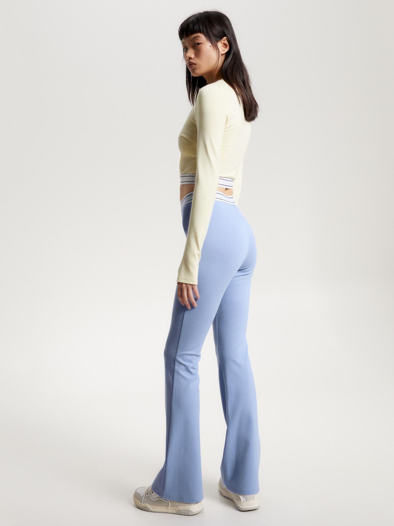 Leggings Acampanados Con Logo Morado Tommy Jeans-2