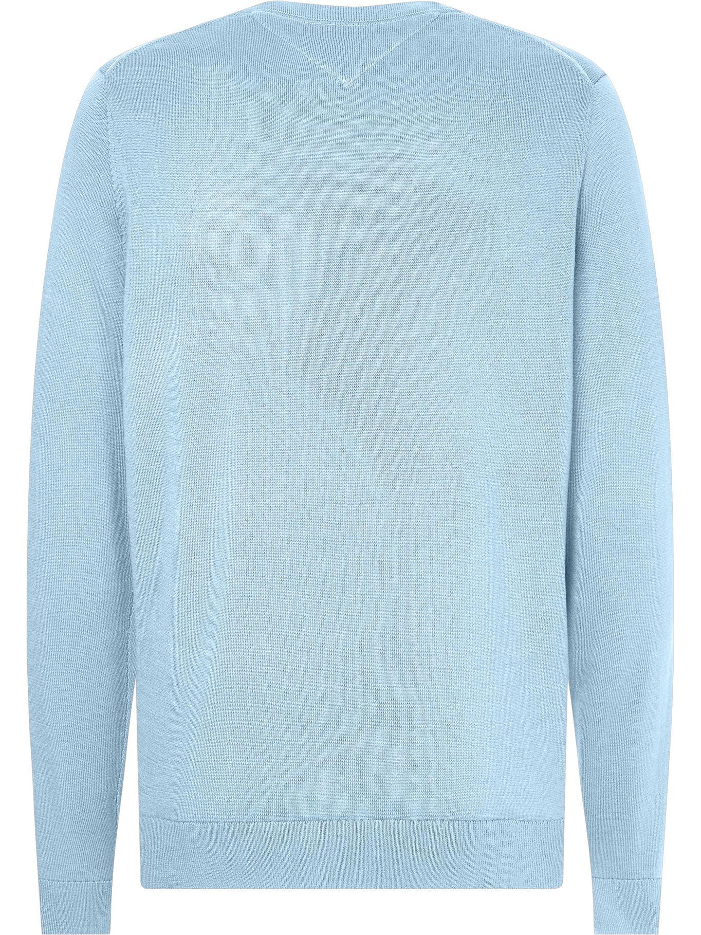 Sweater Básico Signature C-DY7 Celeste Tommy Hilfiger-1