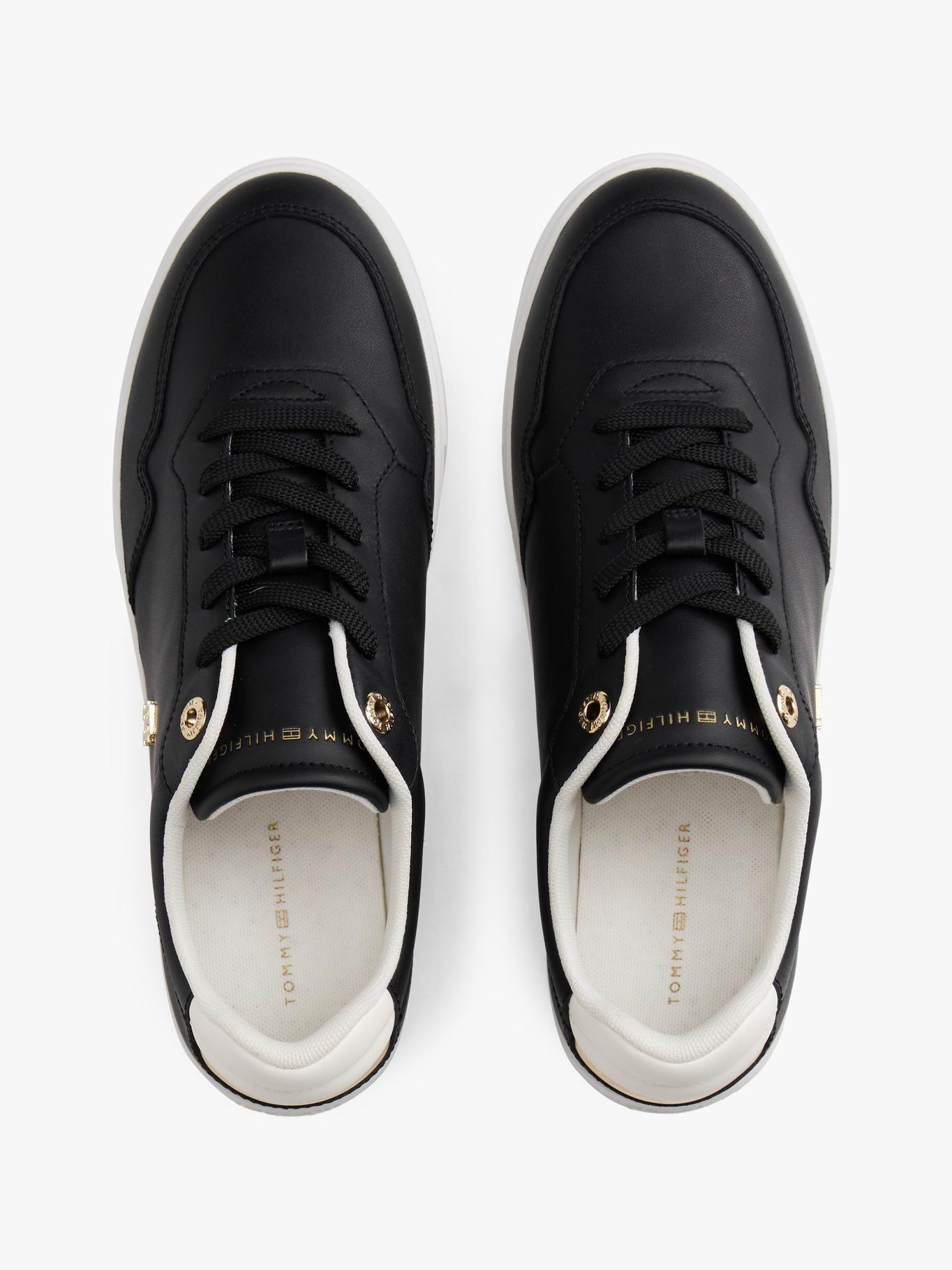 Zapatillas De Cuero Essential Negro Tommy Hilfiger-3