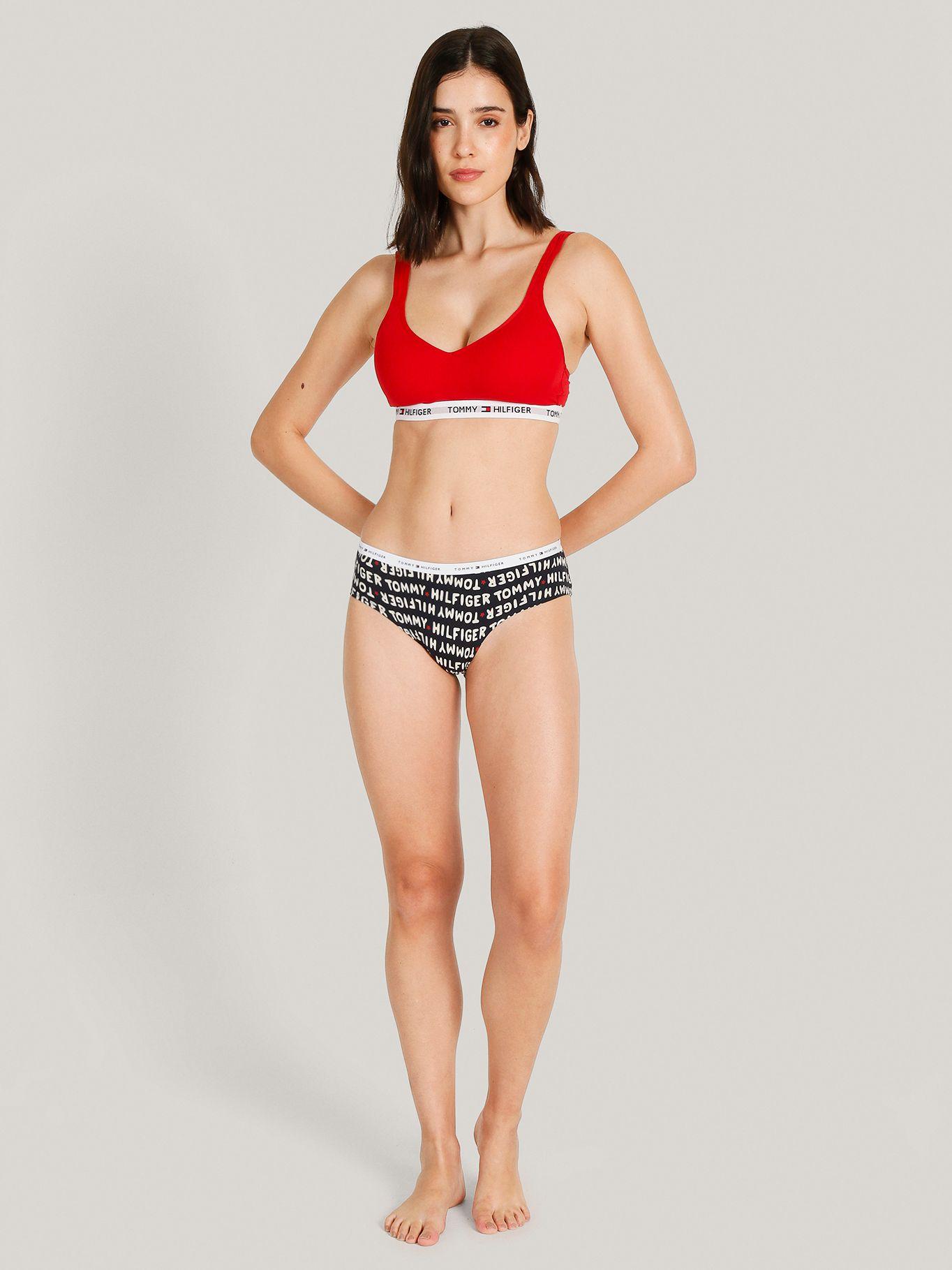 Bikini Cotton Classics Logo Negro Tommy Hilfiger-1