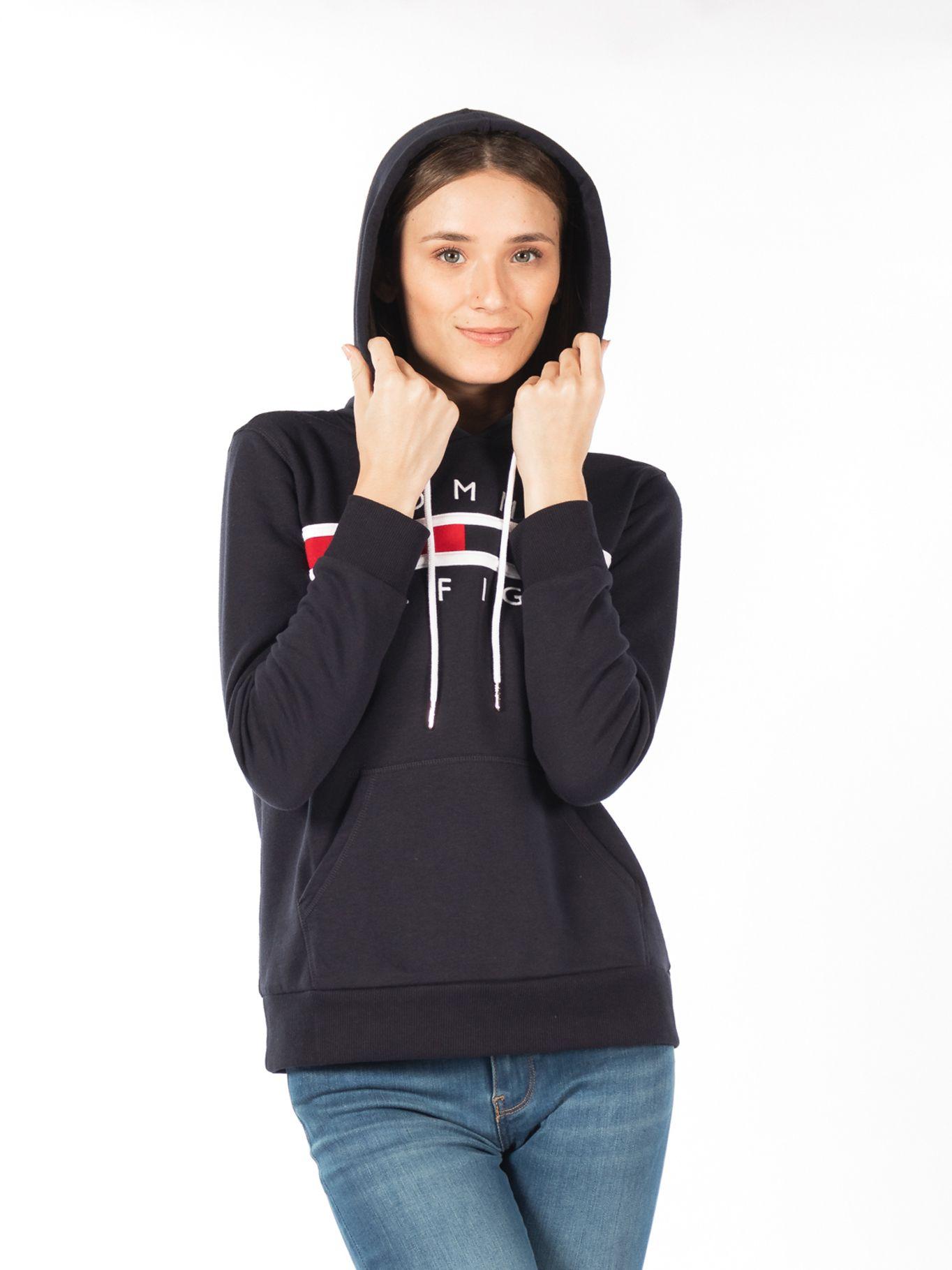 Polerón Hoodie Global Logo Azul Tommy Hilfiger-3