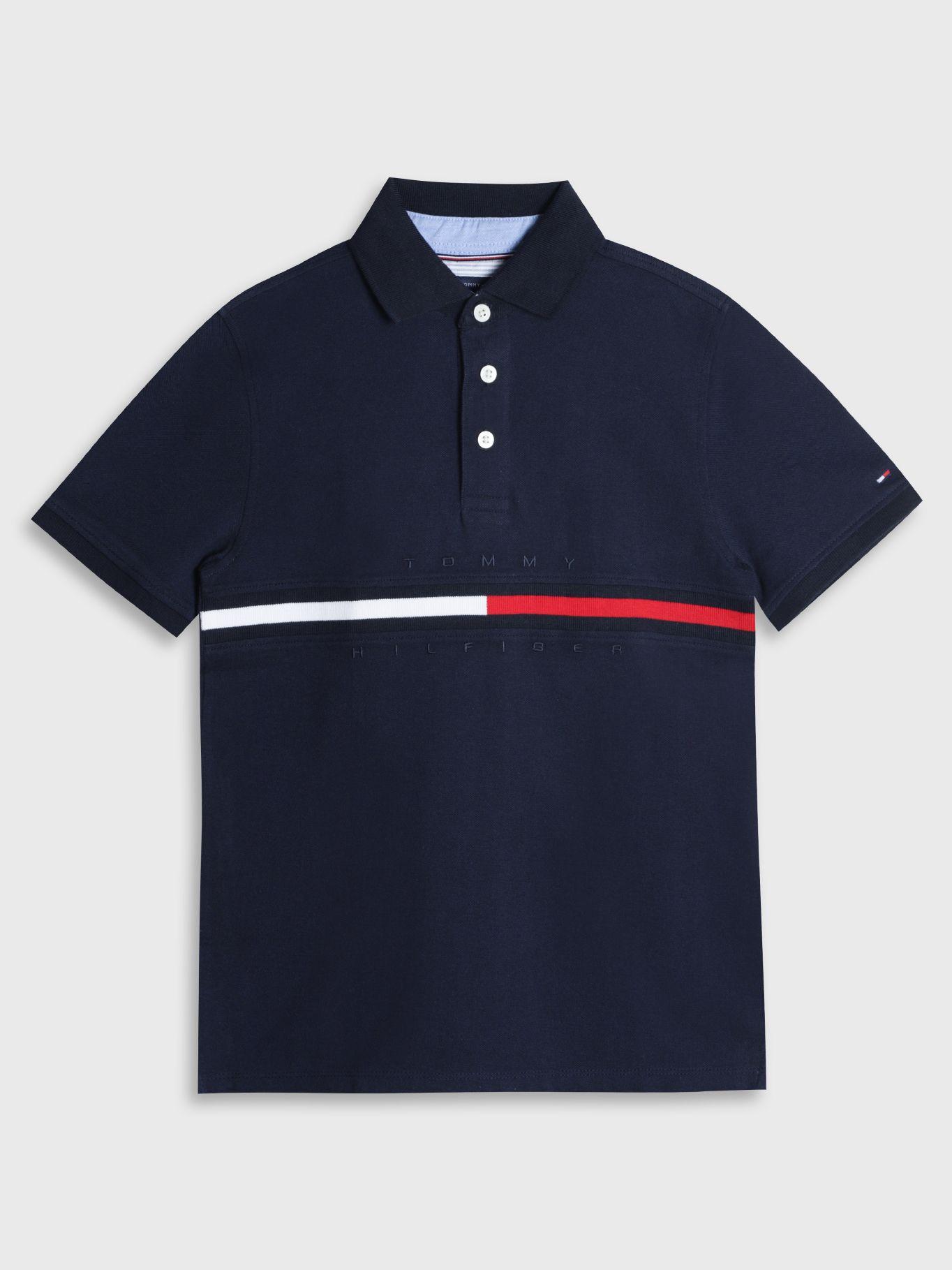 POLO TINO LOGO AZUL TOMMY HILFIGER-0