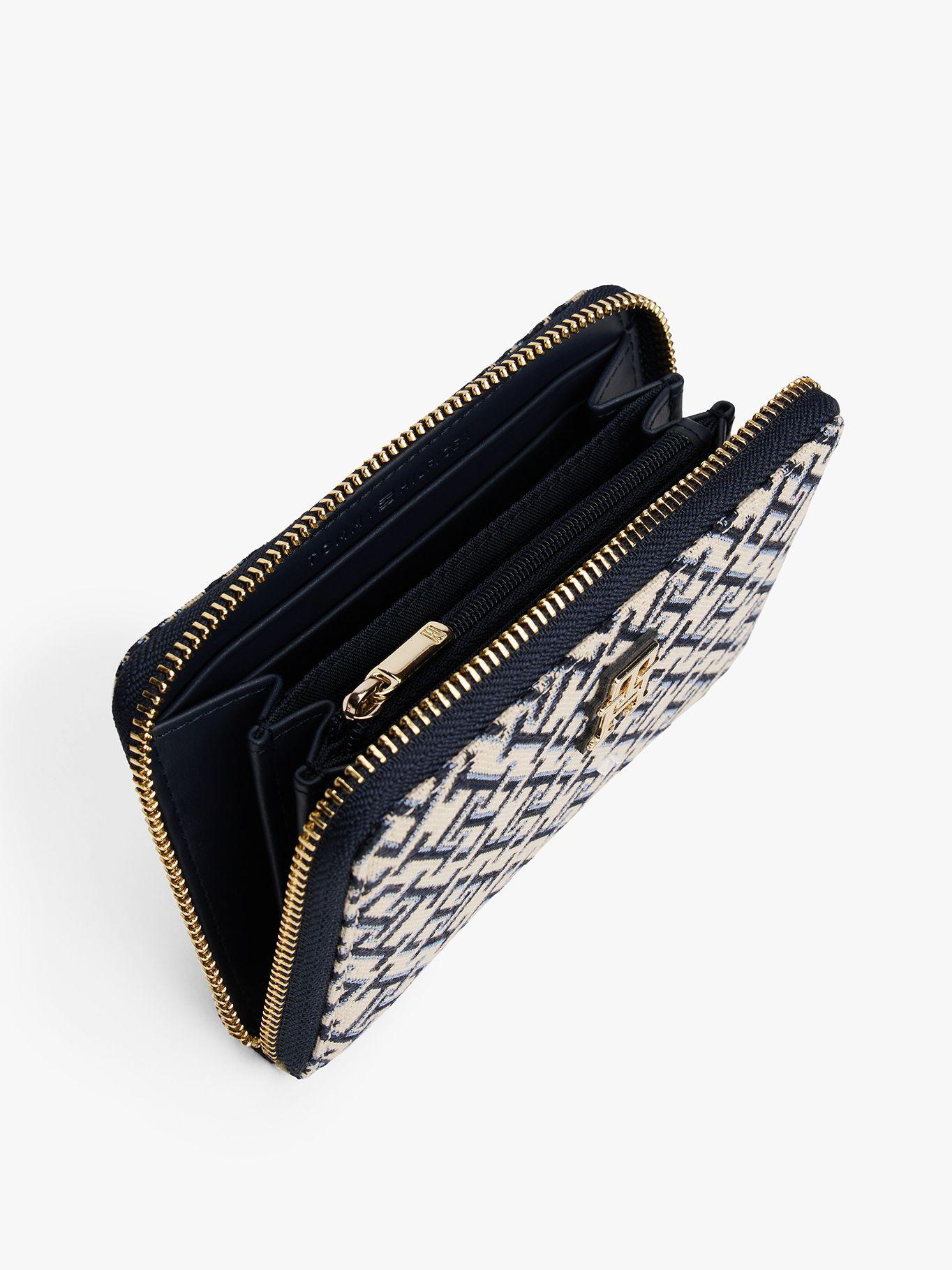 Billetera Jacquard Con Cierre Azul Tommy Hilfiger-2