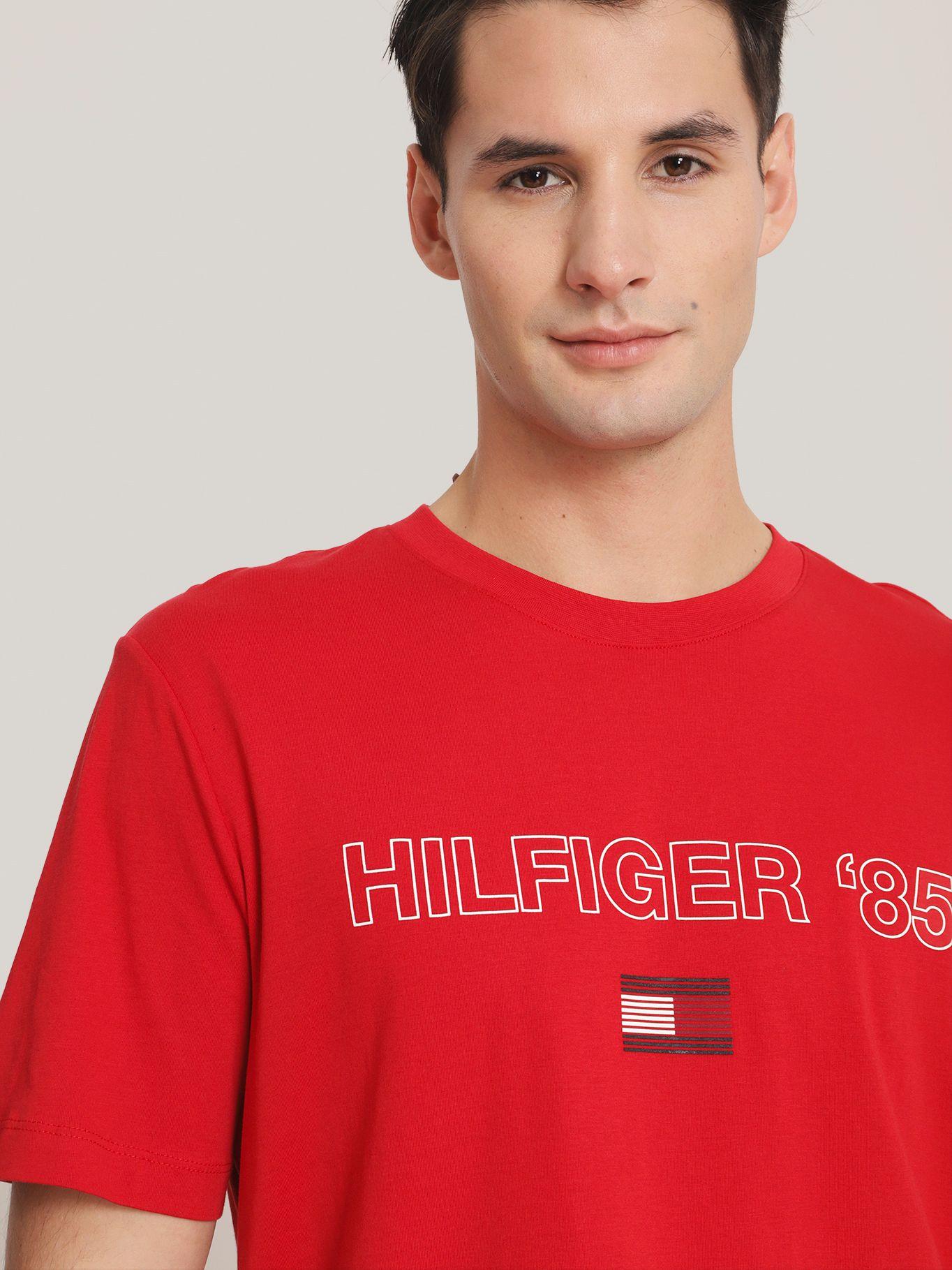 Polera Logo 1985 Regular Fit Rojo Tommy Hilfiger-3