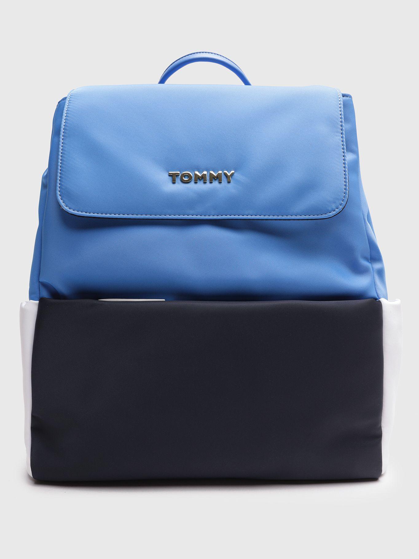 Mochila Con Logo Y Cierre Azul Tommy Hilfiger-0