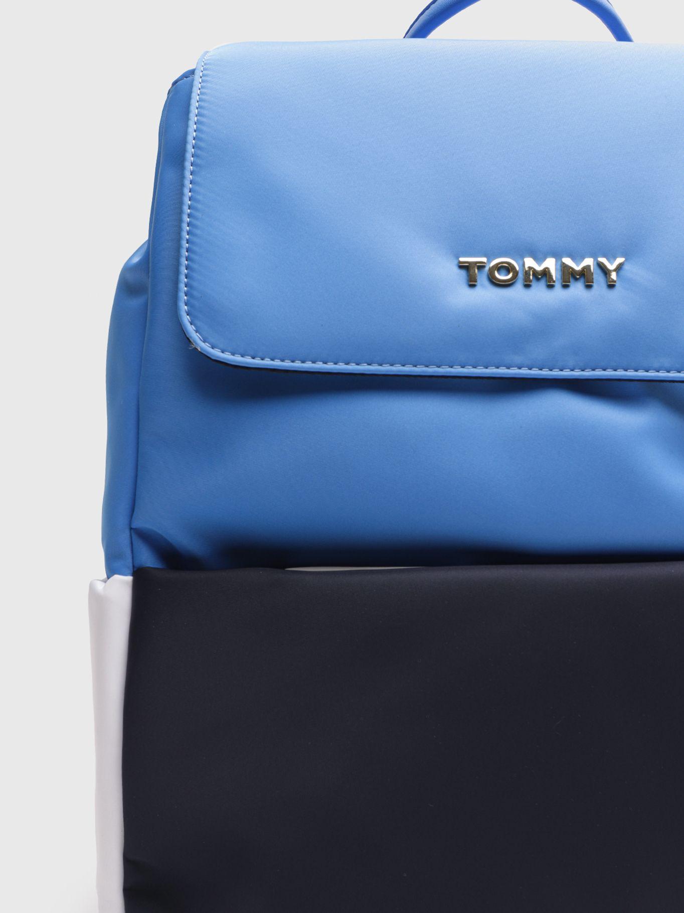 Mochila Con Logo Y Cierre Azul Tommy Hilfiger-3