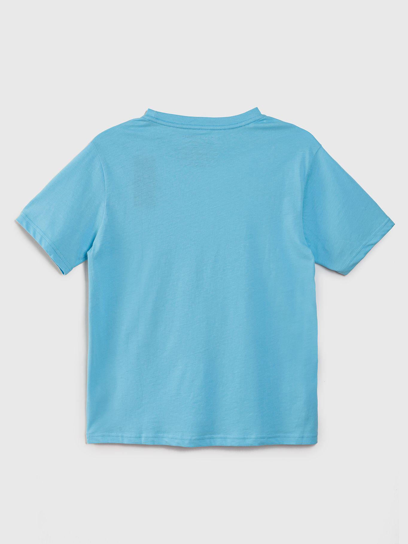 Polera Th Logo Celeste Tommy Hilfiger-1