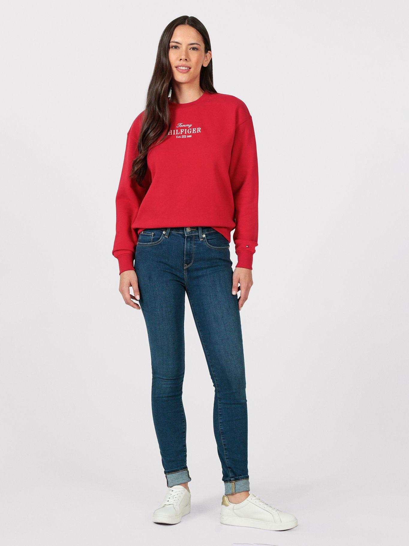 Polerón Con Logo Bordado Rojo Tommy Hilfiger-1