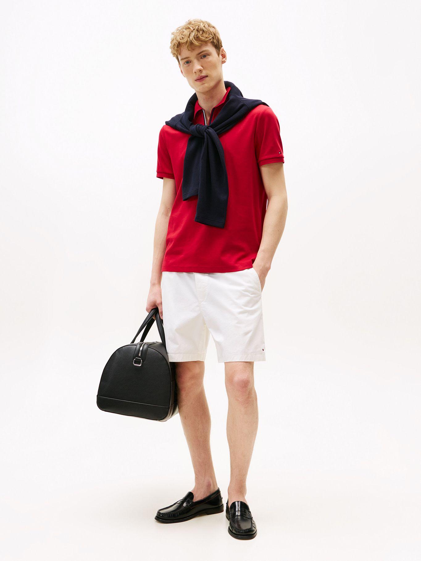Polo Interlock Con Cierre Rojo XLD Tommy Hilfiger-0
