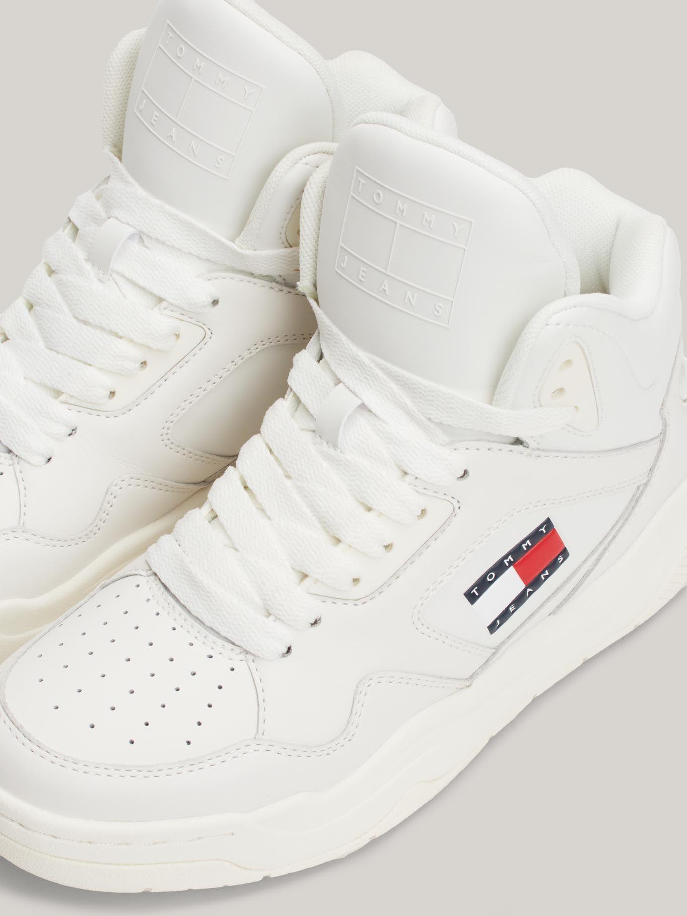 Zapatillas New Basket De Cuero Blanco Tommy Hilfiger-6
