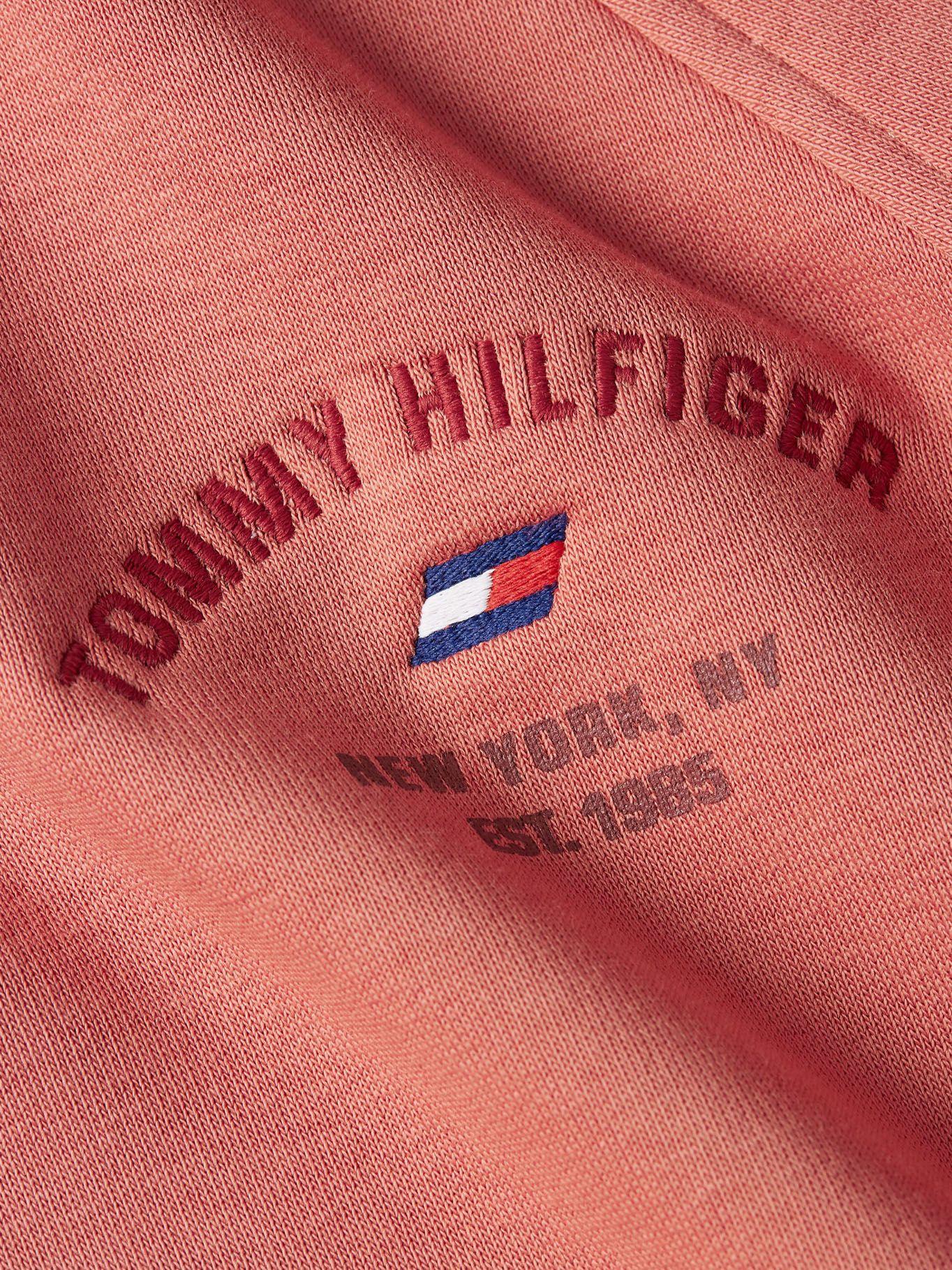 Polerón Sport Acanalado Y Gorro  Rosado Tommy Hilfiger-3