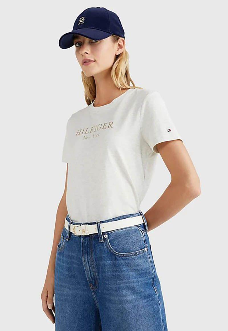 Polera Foil Logo Beige Tommy Hilfiger-0