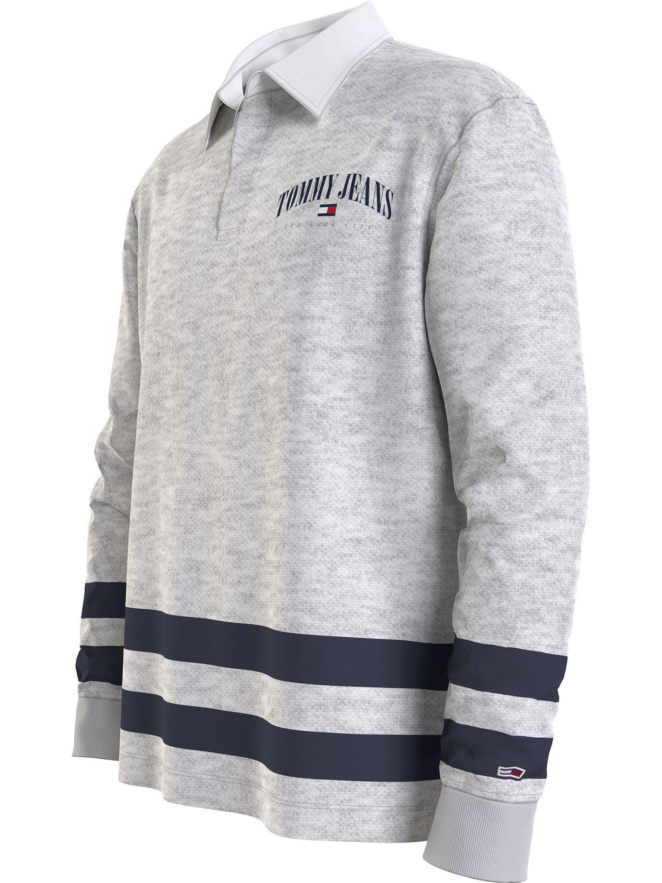 Polo Relaxed Varsity Rugby Gris Tommy Jeans-2