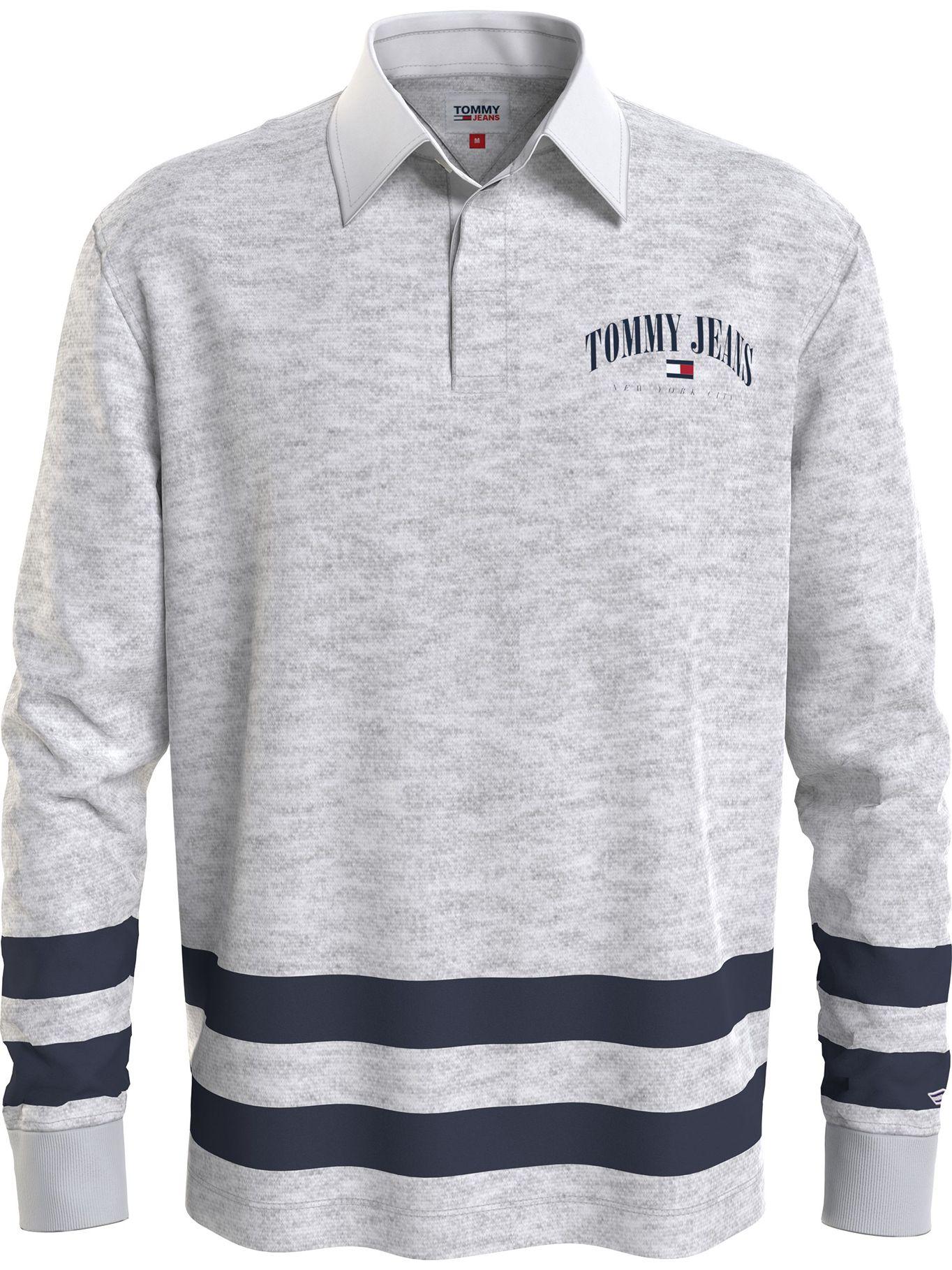 Polo Relaxed Varsity Rugby Gris Tommy Jeans-0