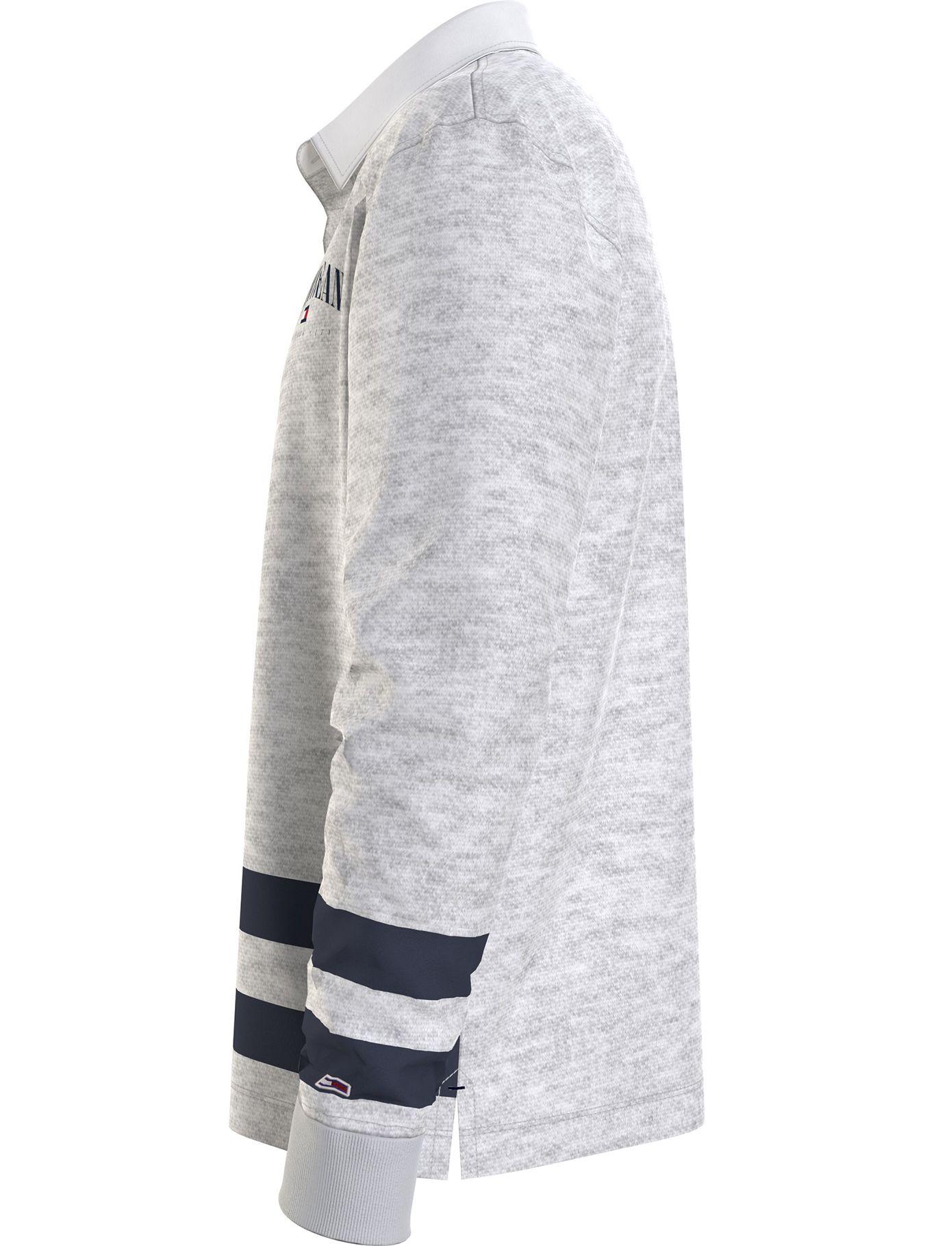 Polo Relaxed Varsity Rugby Gris Tommy Jeans-3