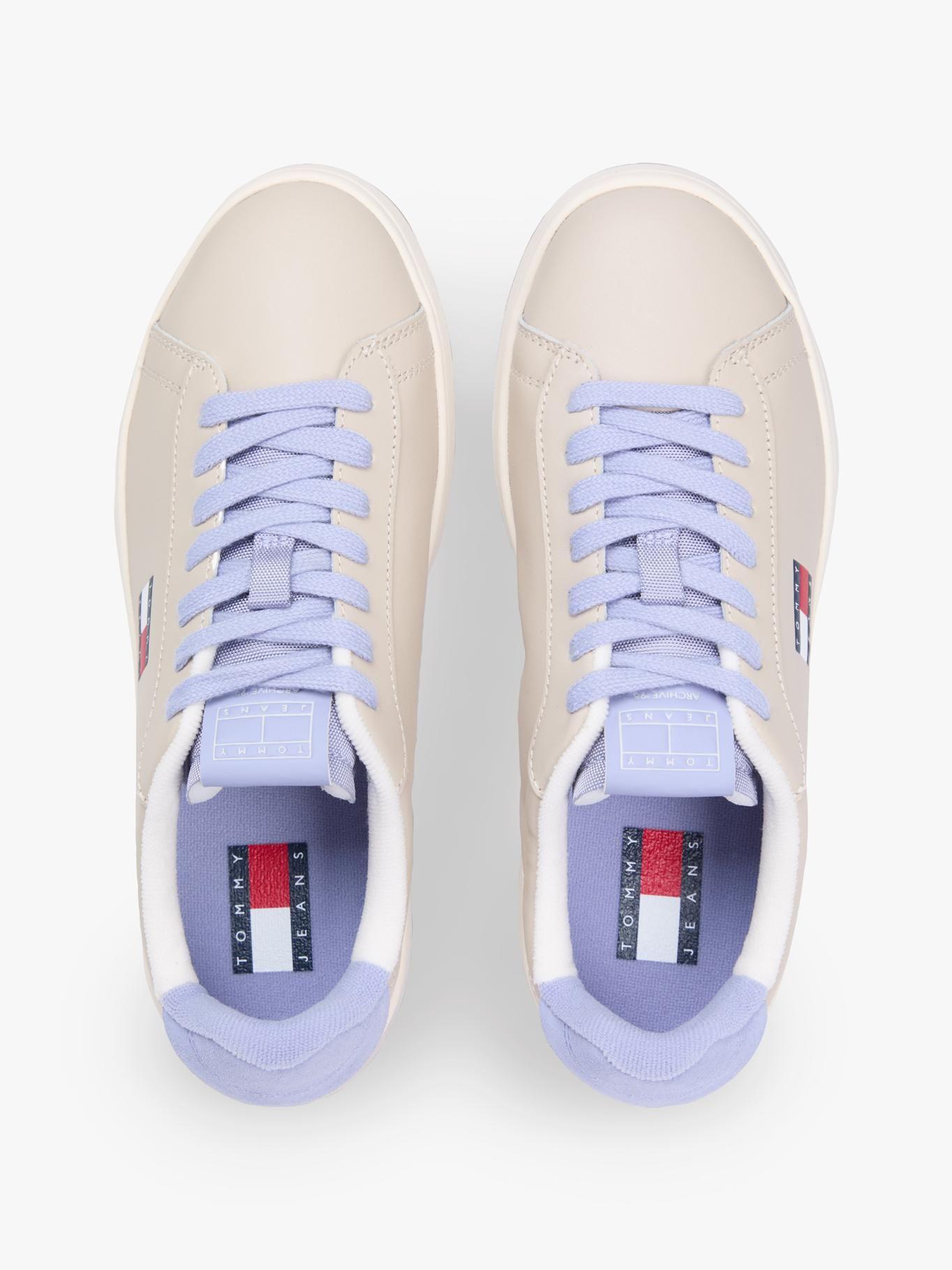 Zapatillas Archive De Cuero Tommy Jeans Beige-2