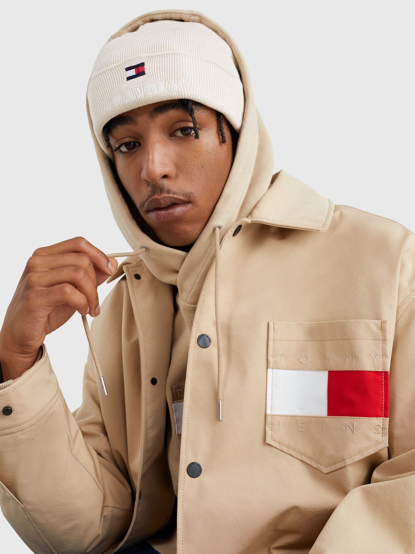 Gorro Beanie Serif Logo Beige Tommy Hilfiger-3