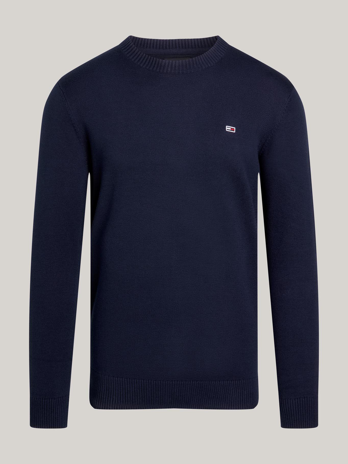 Sweater Essential Slim Fit Con Parche Azul Tommy Jeans-4