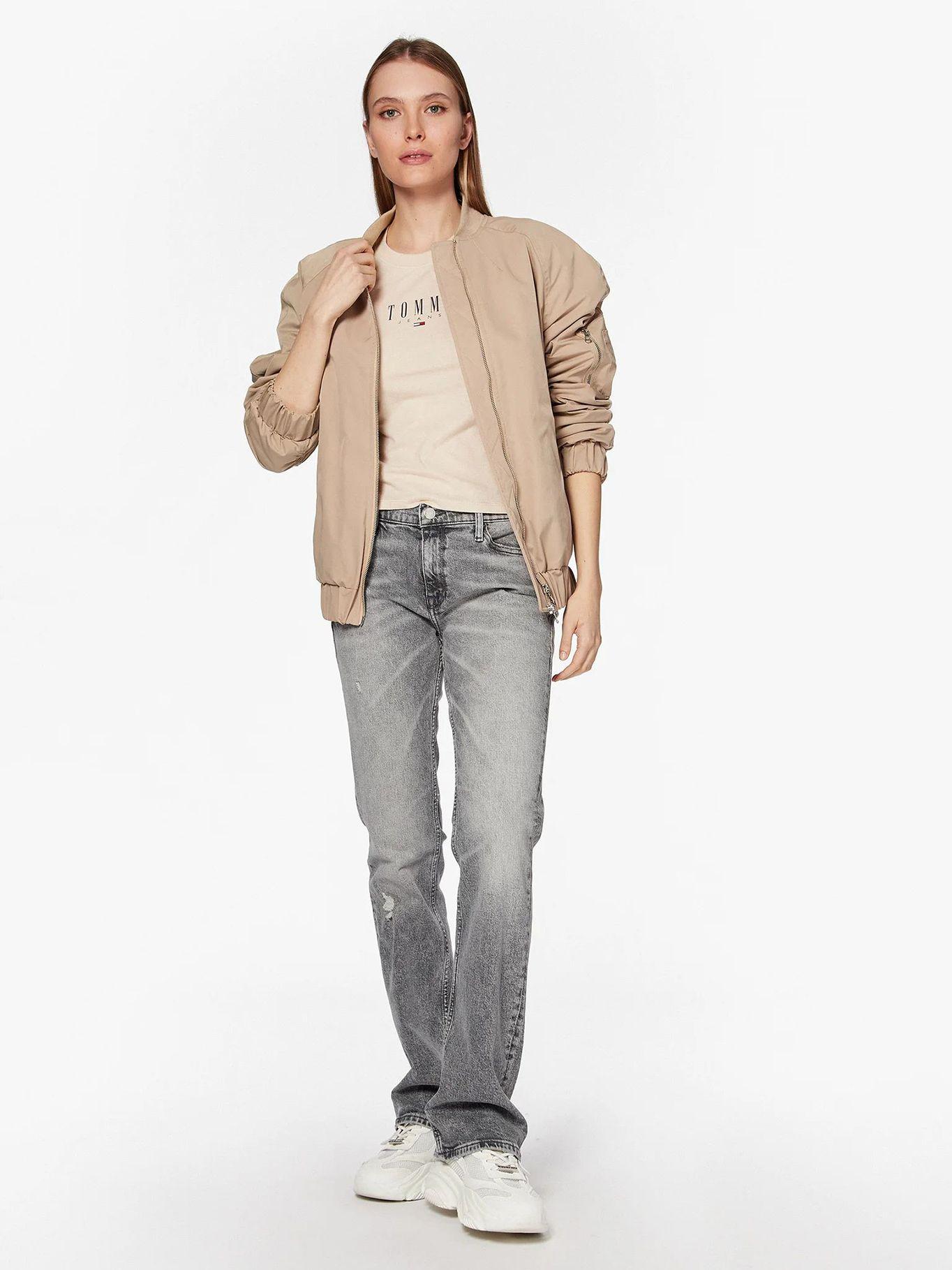 Polera Essential Logo Beige Tommy Jeans-1