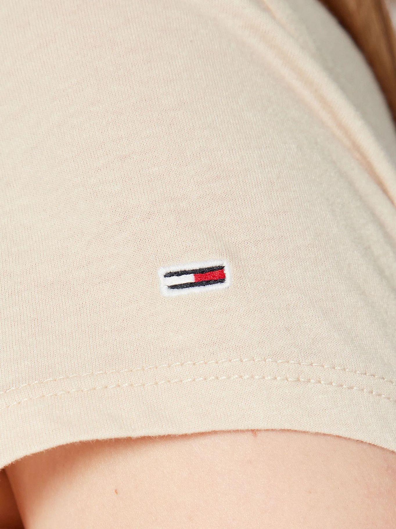 Polera Essential Logo Beige Tommy Jeans-4