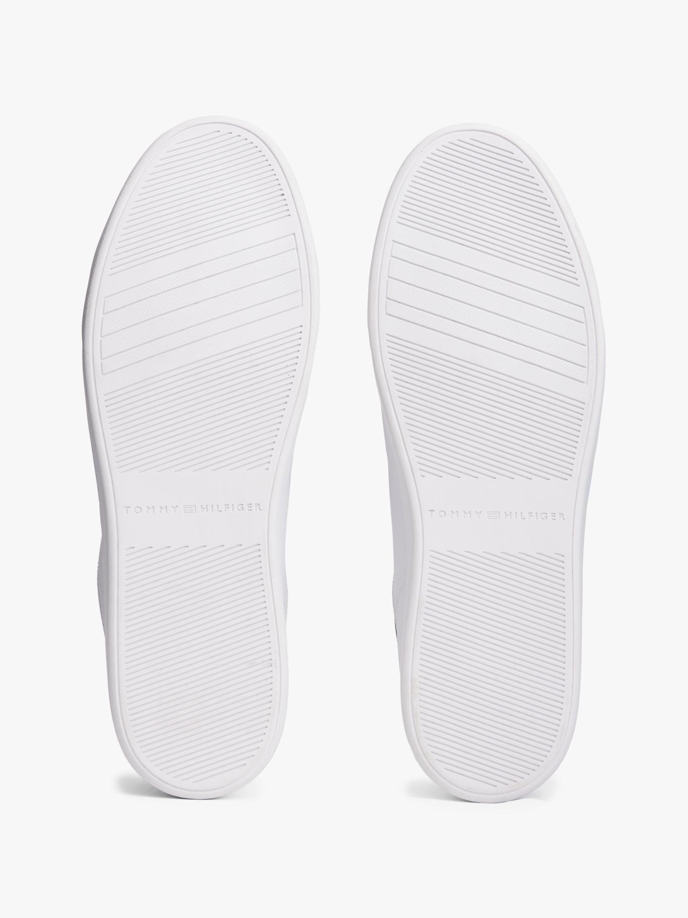 Zapatillas De Cuero Casual Cups Blanco Tommy Hilfiger-4