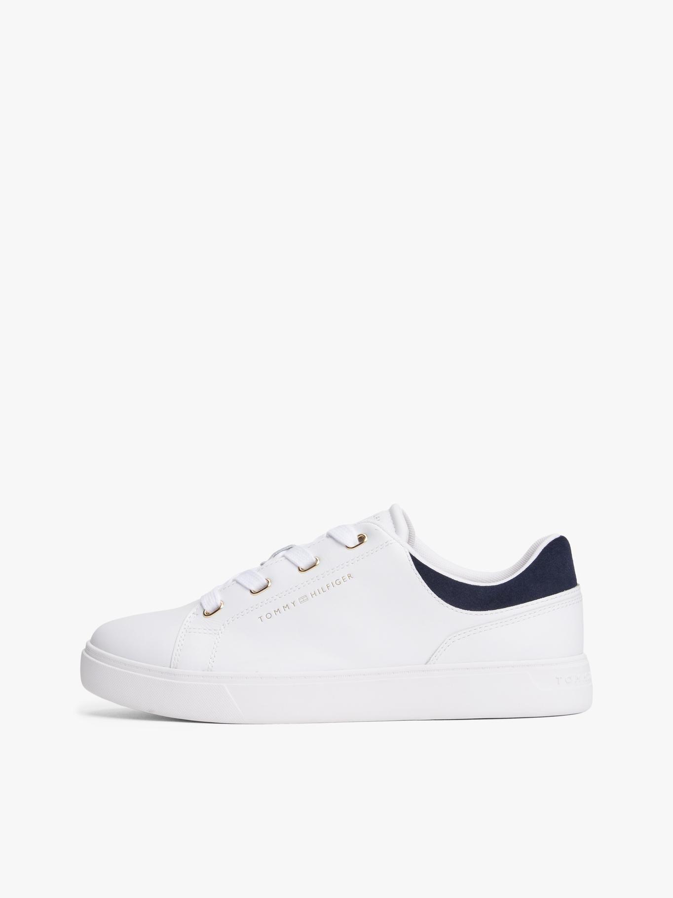 Zapatillas De Cuero Casual Cups Blanco Tommy Hilfiger-6