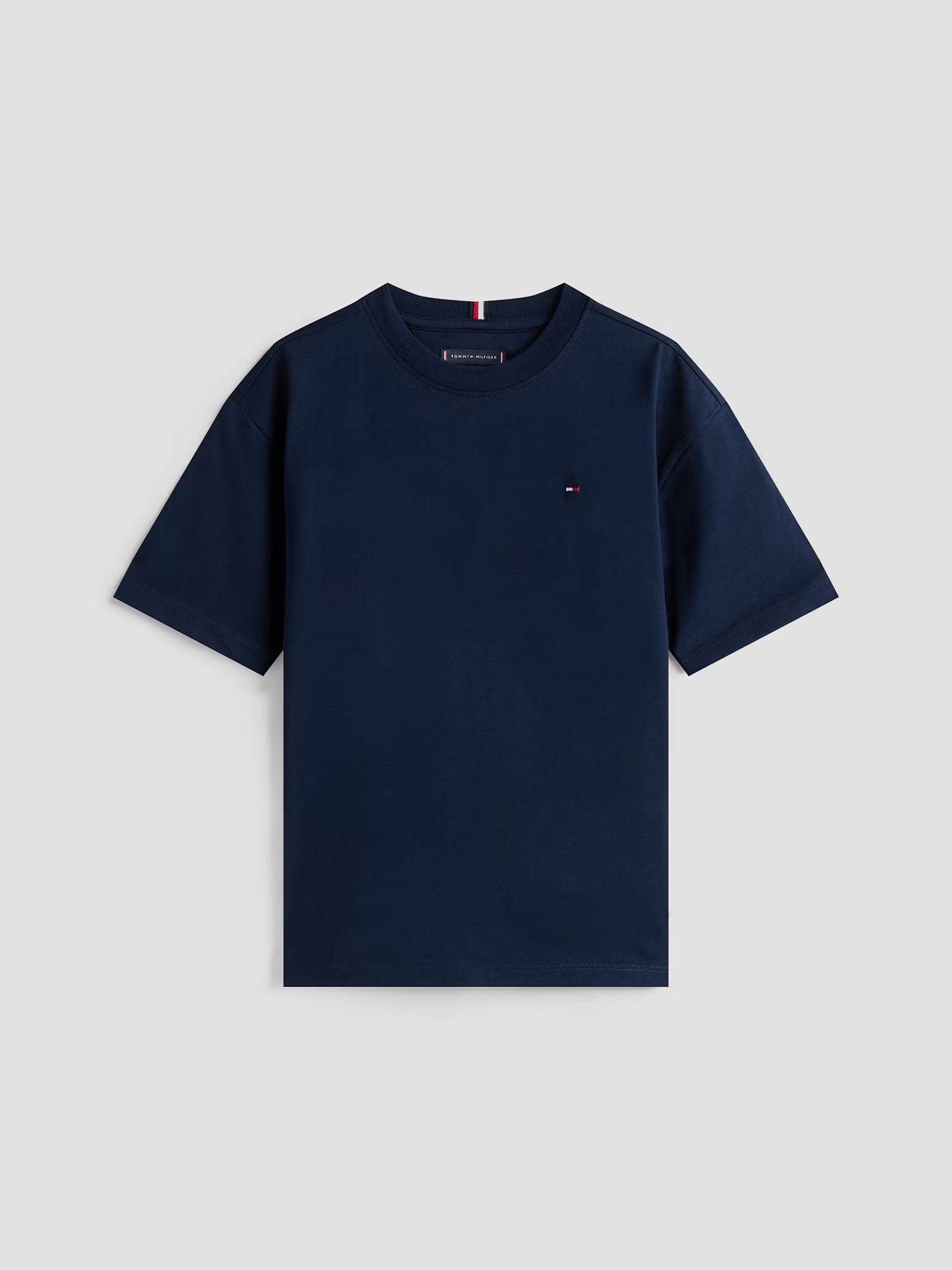 Polera De Cuello Redondo Bordado Azul Tommy Hilfiger-4