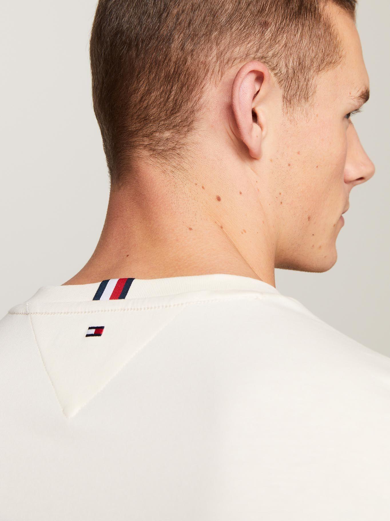 Polera Con Mangas Ribeteadas Blanco Tommy Hilfiger-4