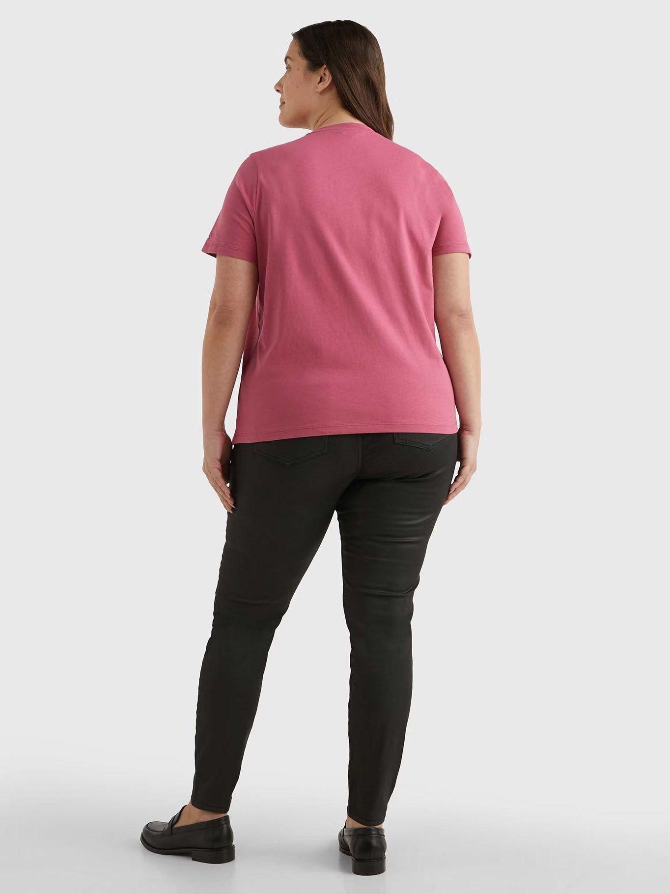 Polera Essential Curve C-Neck Rosado Tommy Hilfiger-2