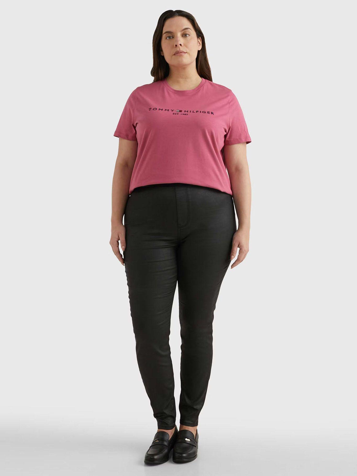 Polera Essential Curve C-Neck Rosado Tommy Hilfiger-1